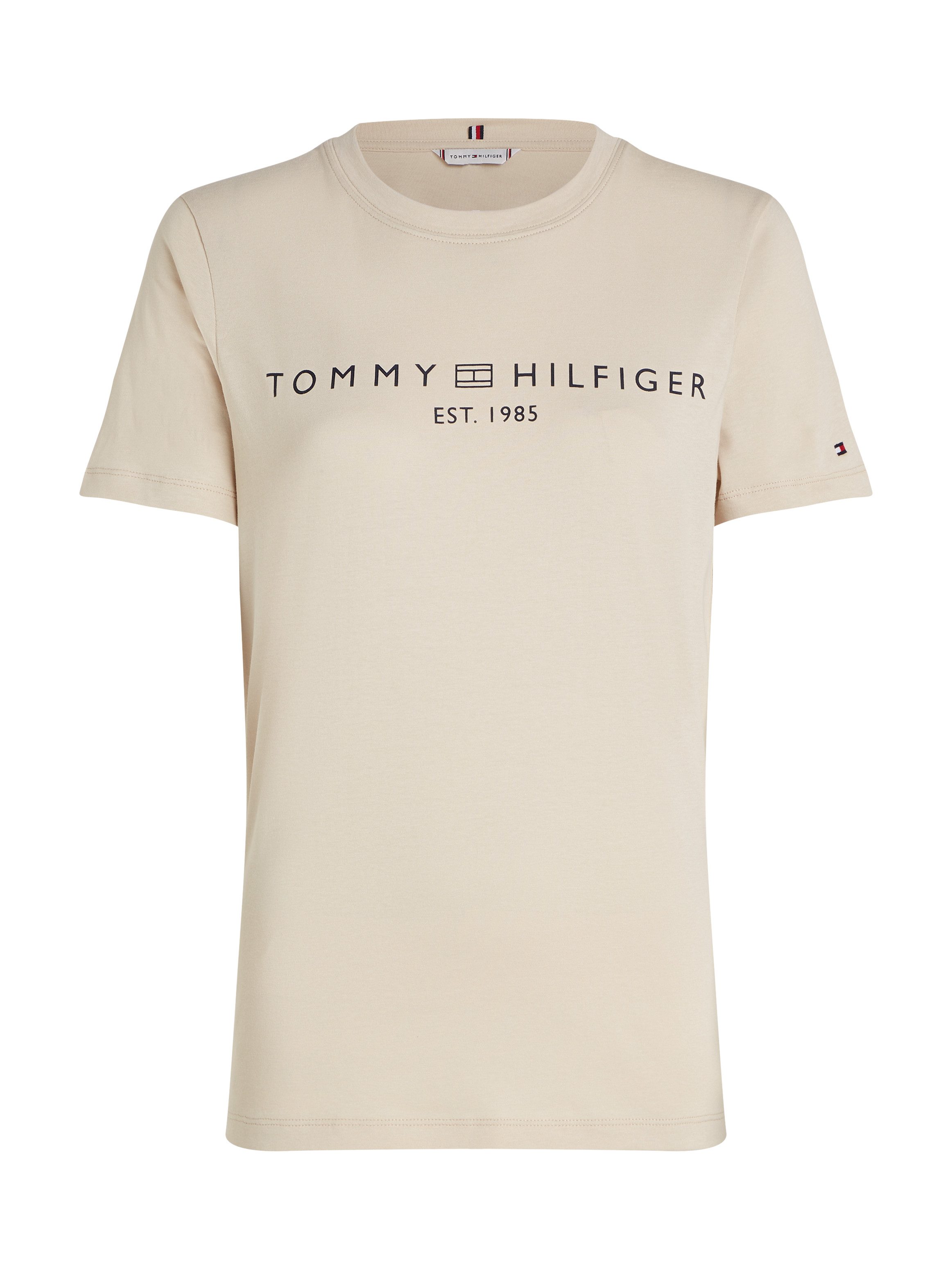 Tommy Hilfiger T-shirt REG CORP LOGO C-NK SS met een logo-opschrift