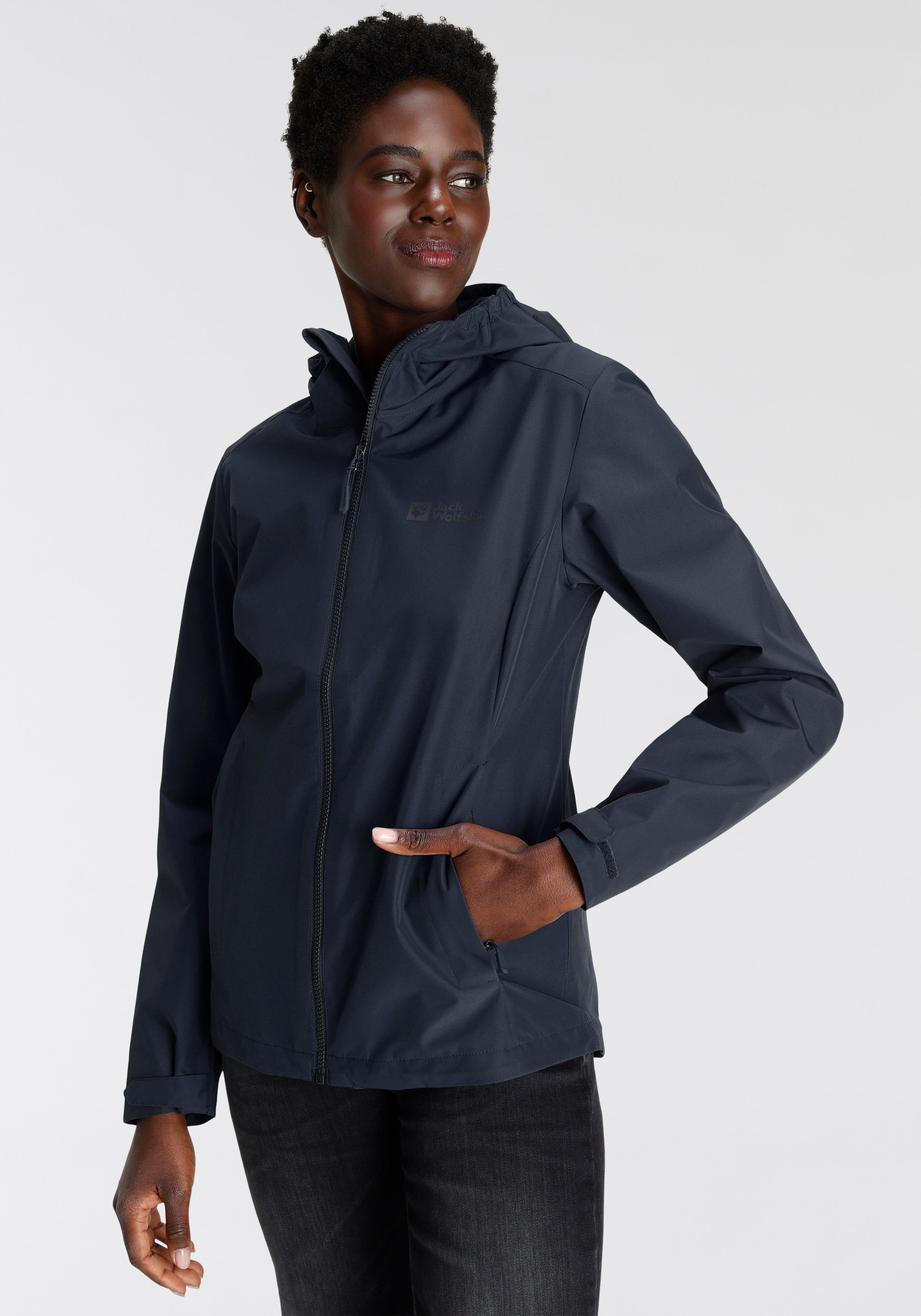 Jack Wolfskin Functioneel jack FARWOOD JKT W Waterafstotend & Ademend & Winddicht