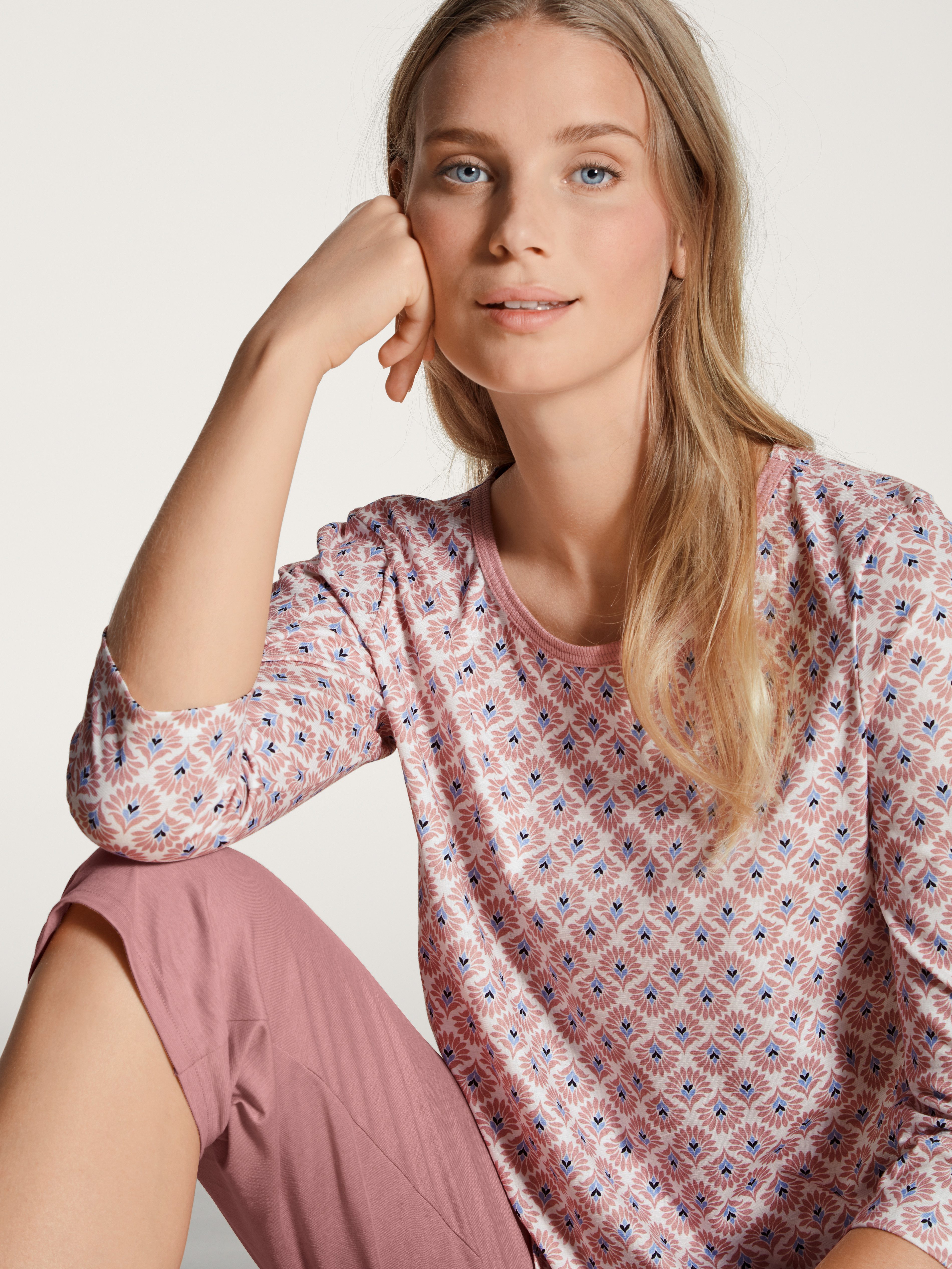 CALIDA Capripyjama Lovely Night met modern fit (2-delig)