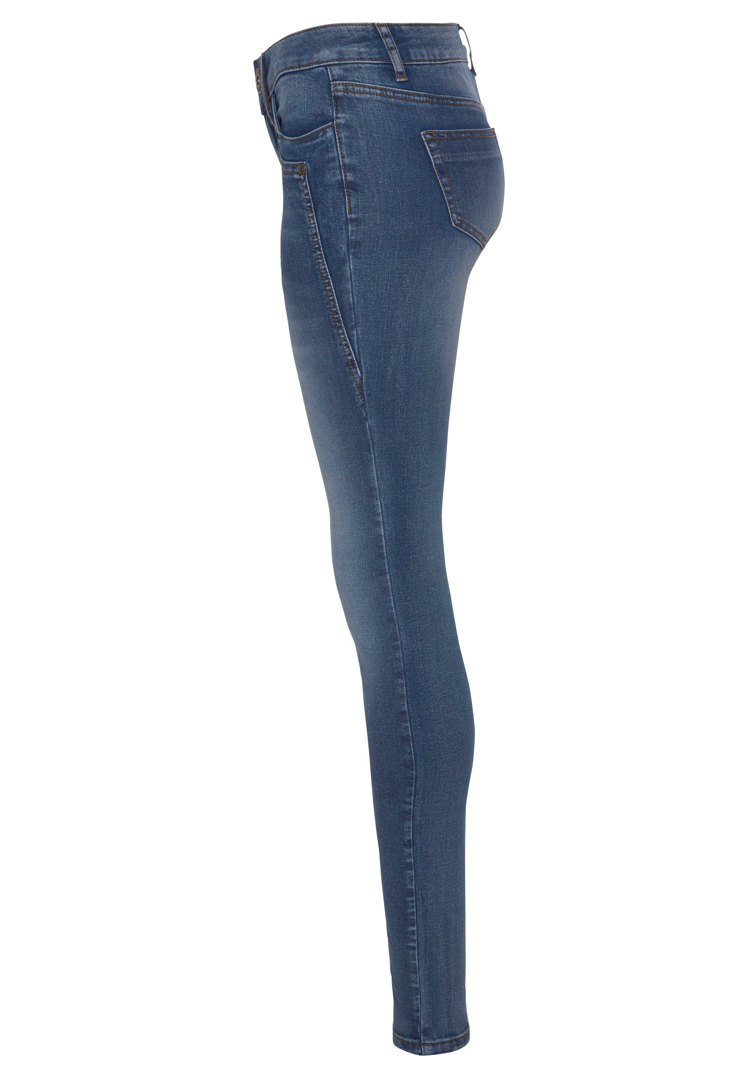 Arizona Skinny fit jeans Met geren extra-strakke been snit, lage taille