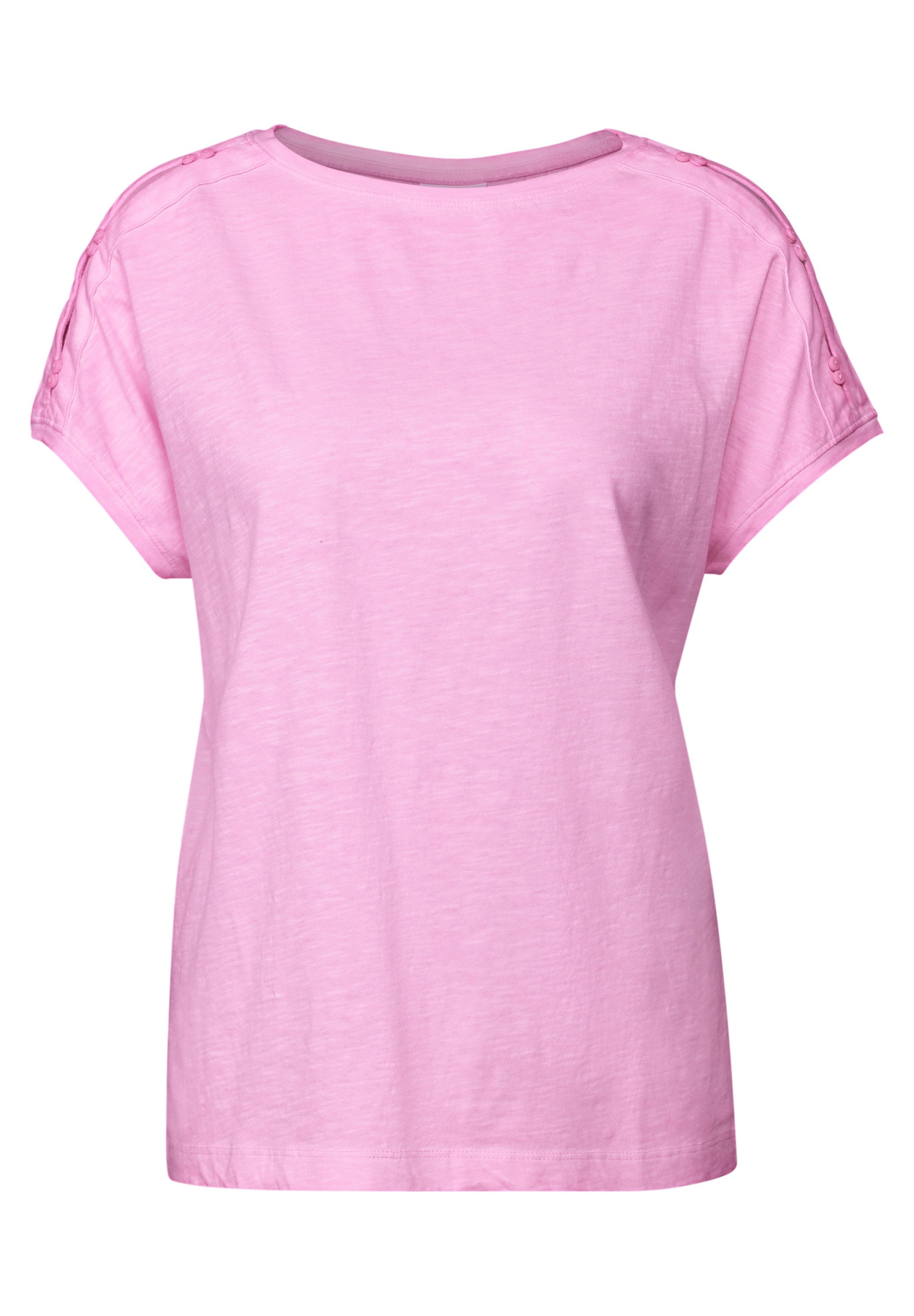 Cecil T-shirt met knoopdetail