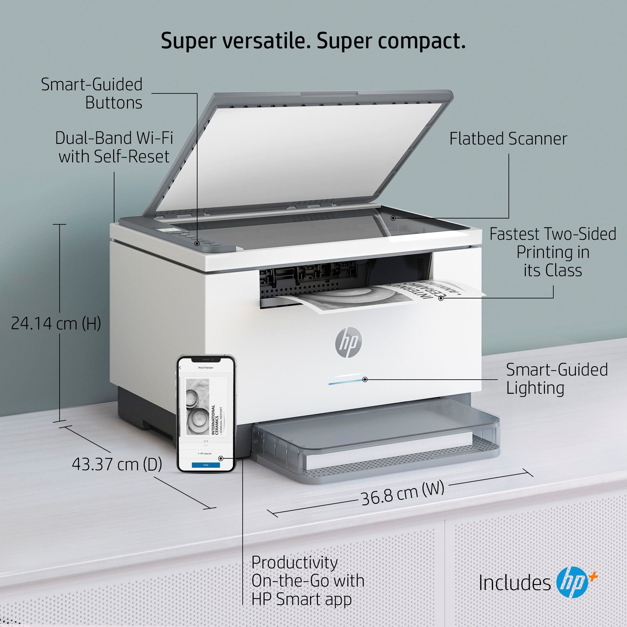 HP Laserprinter LaserJet MFP M234dwe s/w AiO All-in-oneprinter, HP+ Instant Ink compatibel