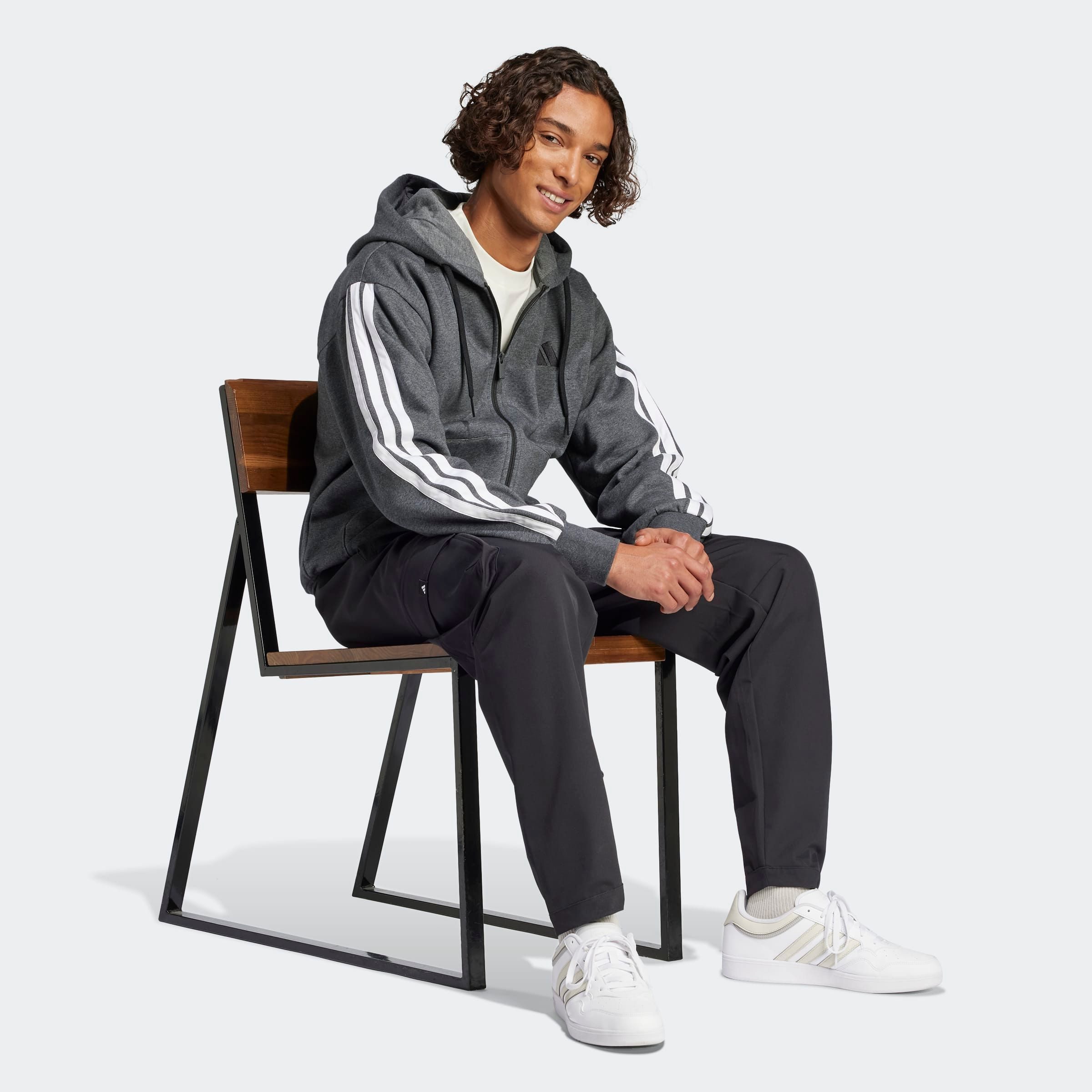 adidas Sportswear Sweatshirt M 3S FL FZ HD