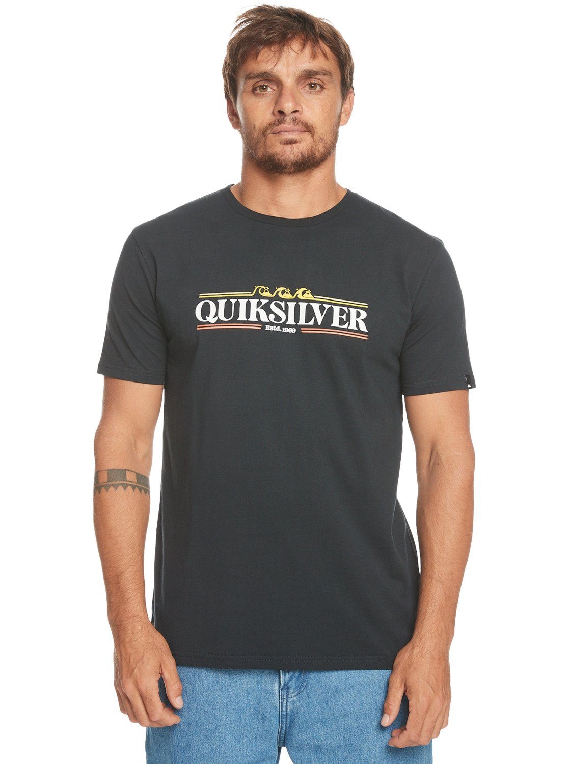 NU 20% KORTING: Quiksilver T-shirt Gradient Line