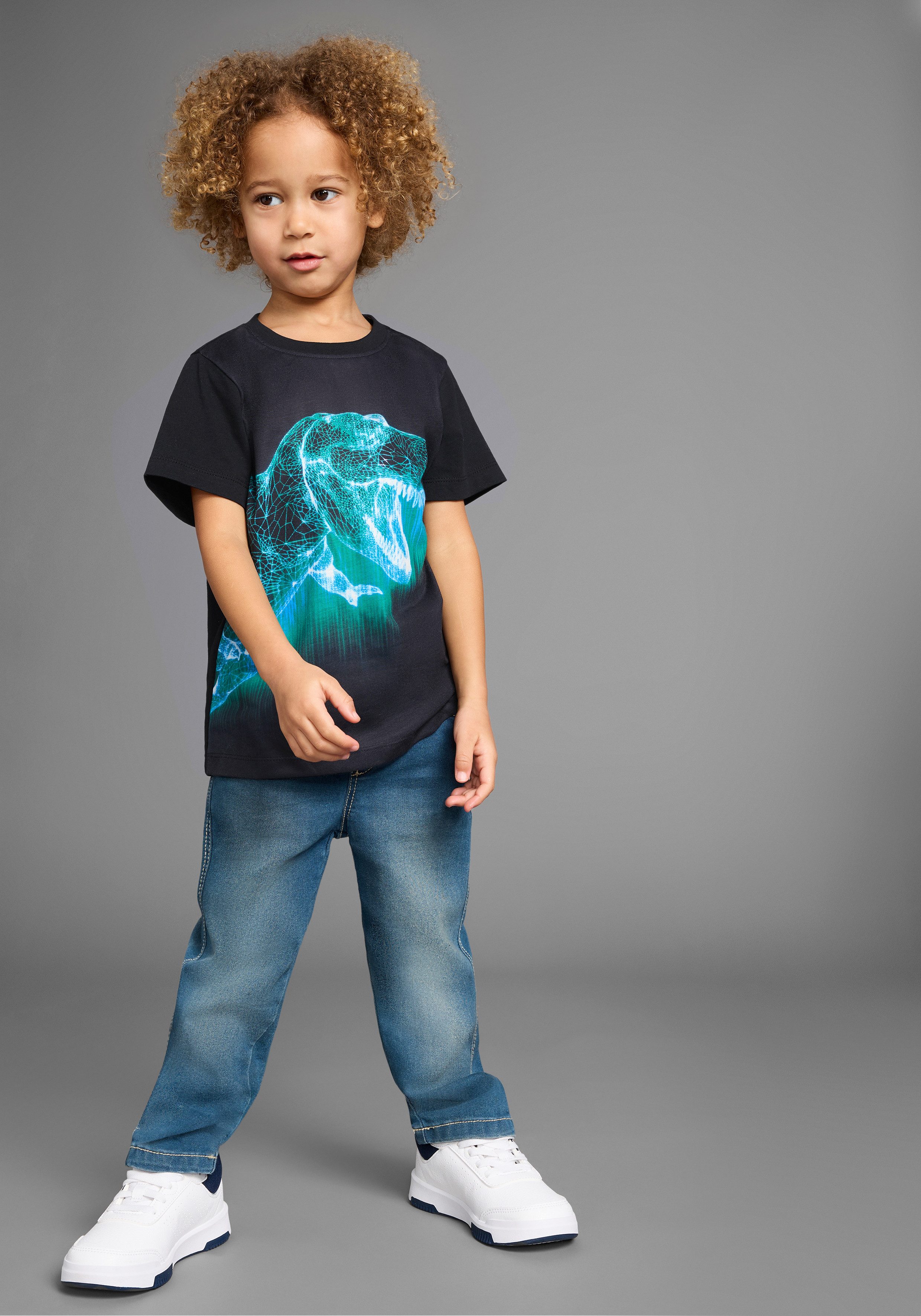 KIDSWORLD T-shirt BIG dino T-shirt met coole dino-print