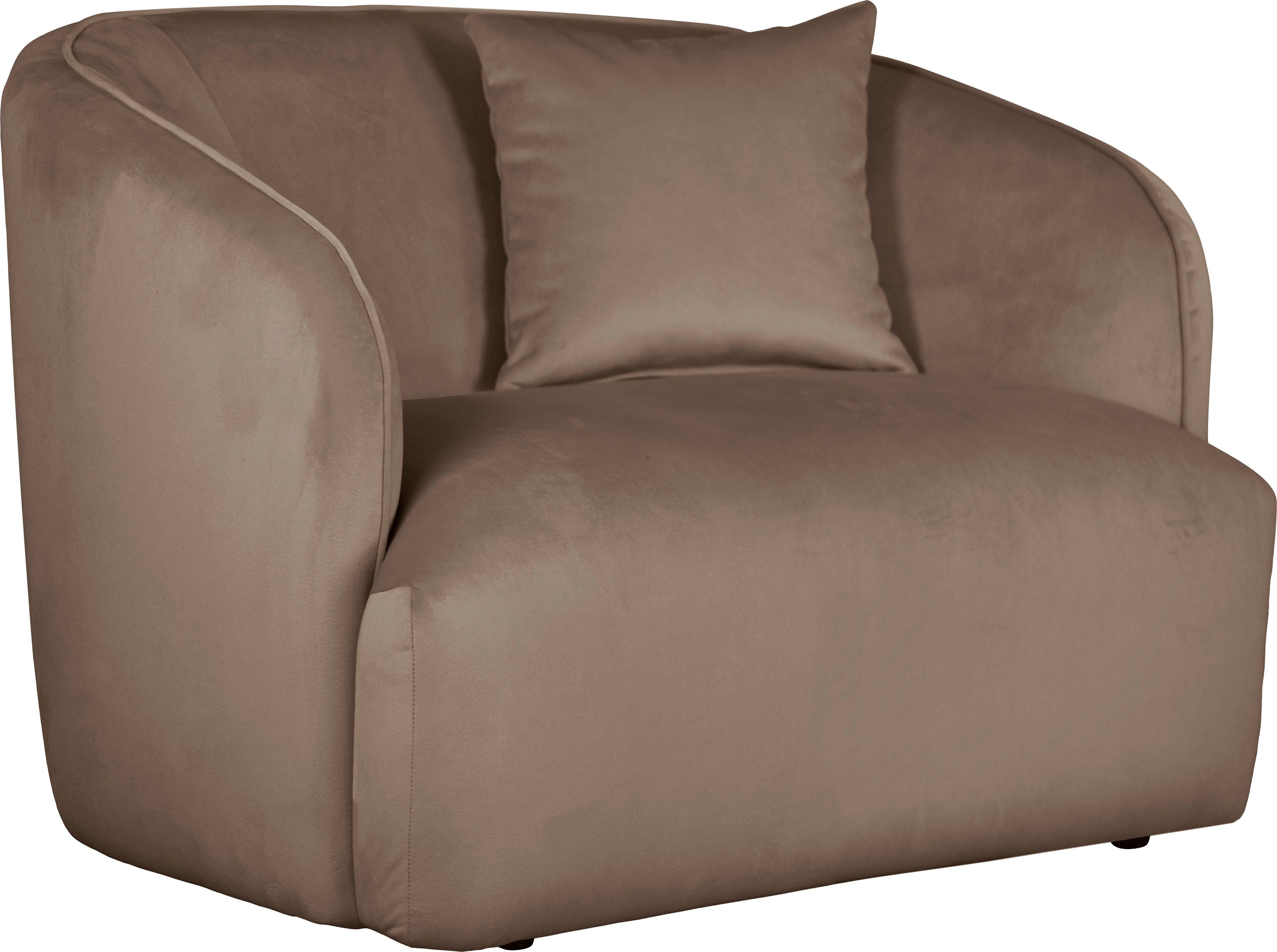 andas Fauteuil Kreukelzone ook met bouclé-bekleding