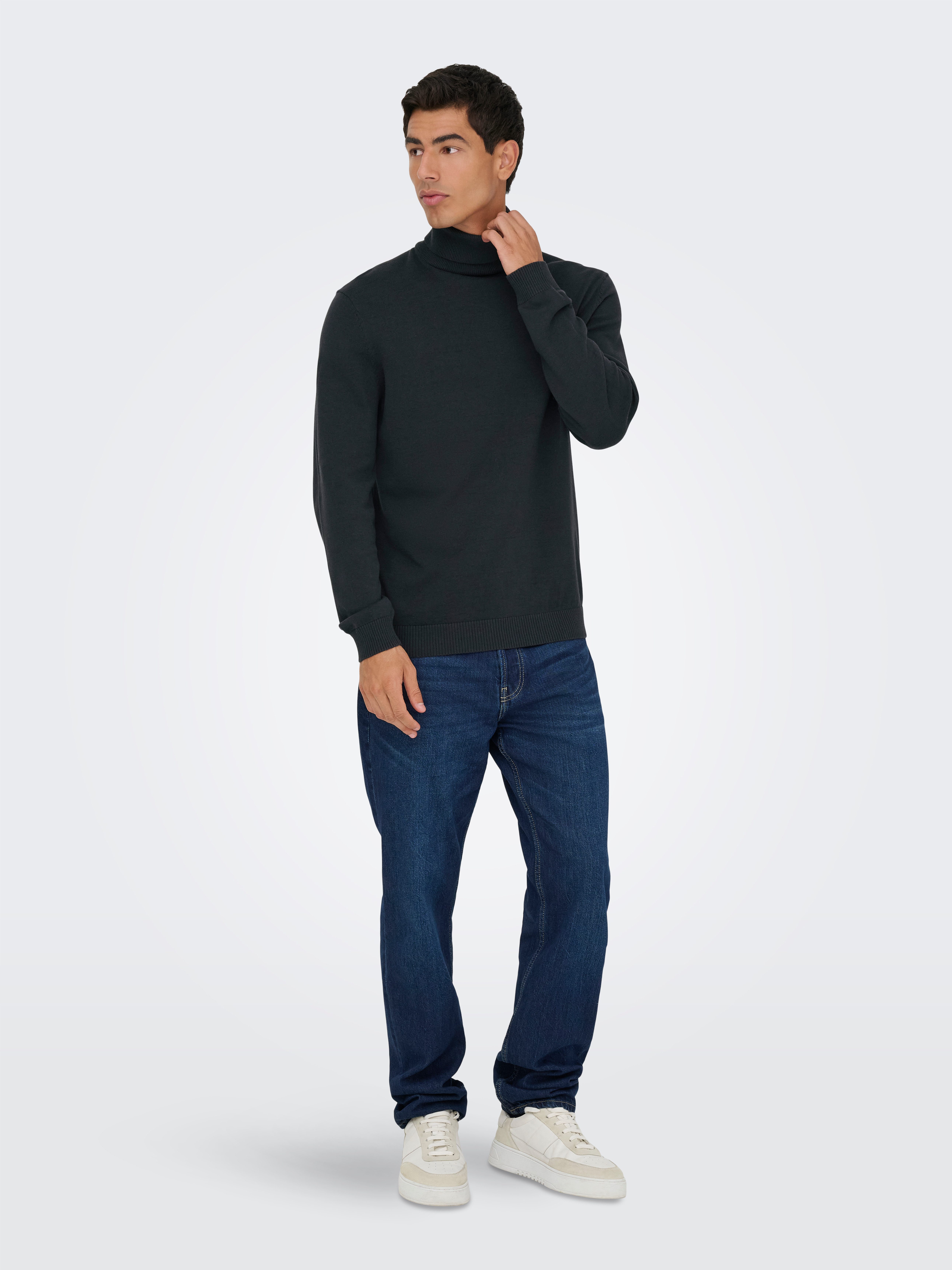 ONLY & SONS Coltrui ONSHOLGER REG ROLL NECK KNIT - OTL