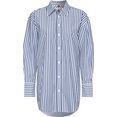 tommy hilfiger blouse met lange mouwen org cotton boyfriend shirt ls met tommy hilfiger-merklabel blauw