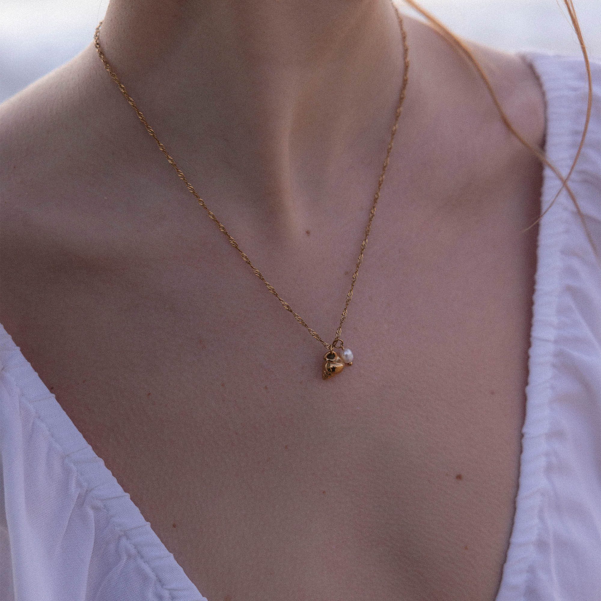 Purelei Oorring- en kettingenset Sieraden cadeau roestvrijstalen Mahina Club Seashore, 2404-MC-Seashore (set, 3-delig)