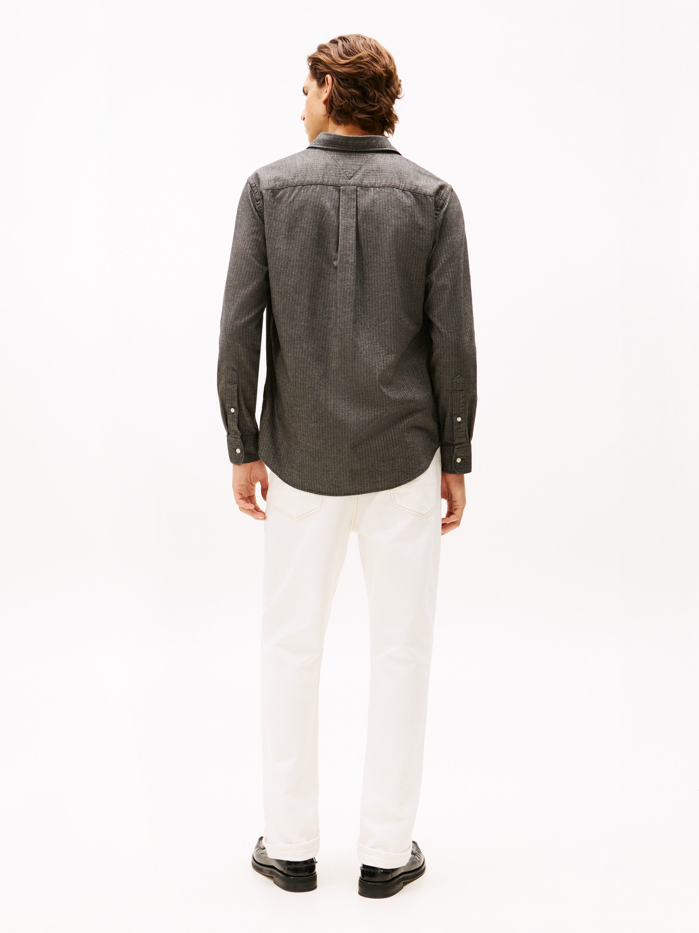 Tommy Hilfiger Overhemd met lange mouwen FLANNEL HERRINGBONE SHIRT