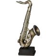 ambiente haus decoratief figuur saxofoon figuur l (1 stuk) zilver
