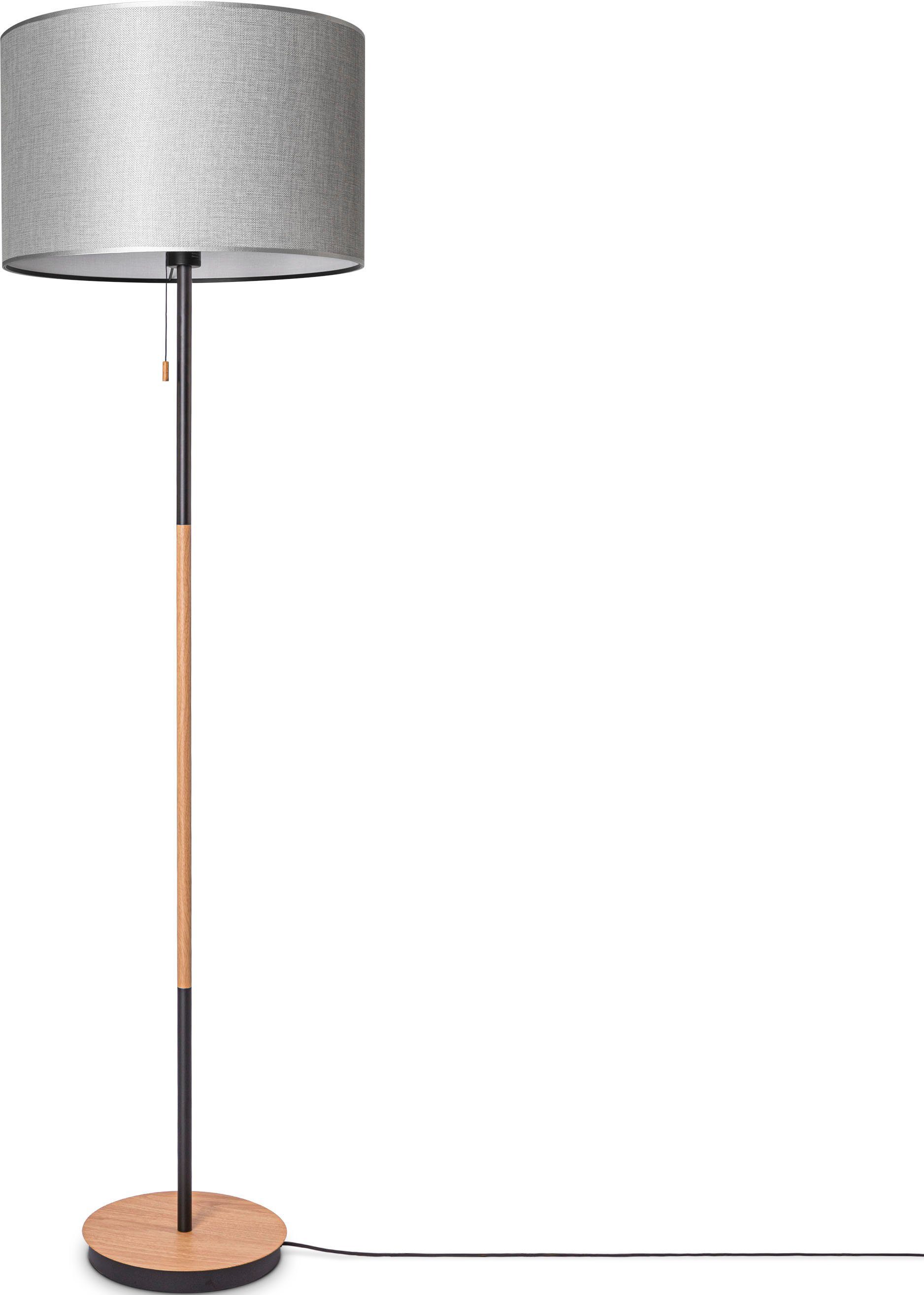 Paco Home Staande lamp EKO CANVAS UNI COLOR Stoffkap woonkamer Scandi vloerlamp E27 effen stoflamp