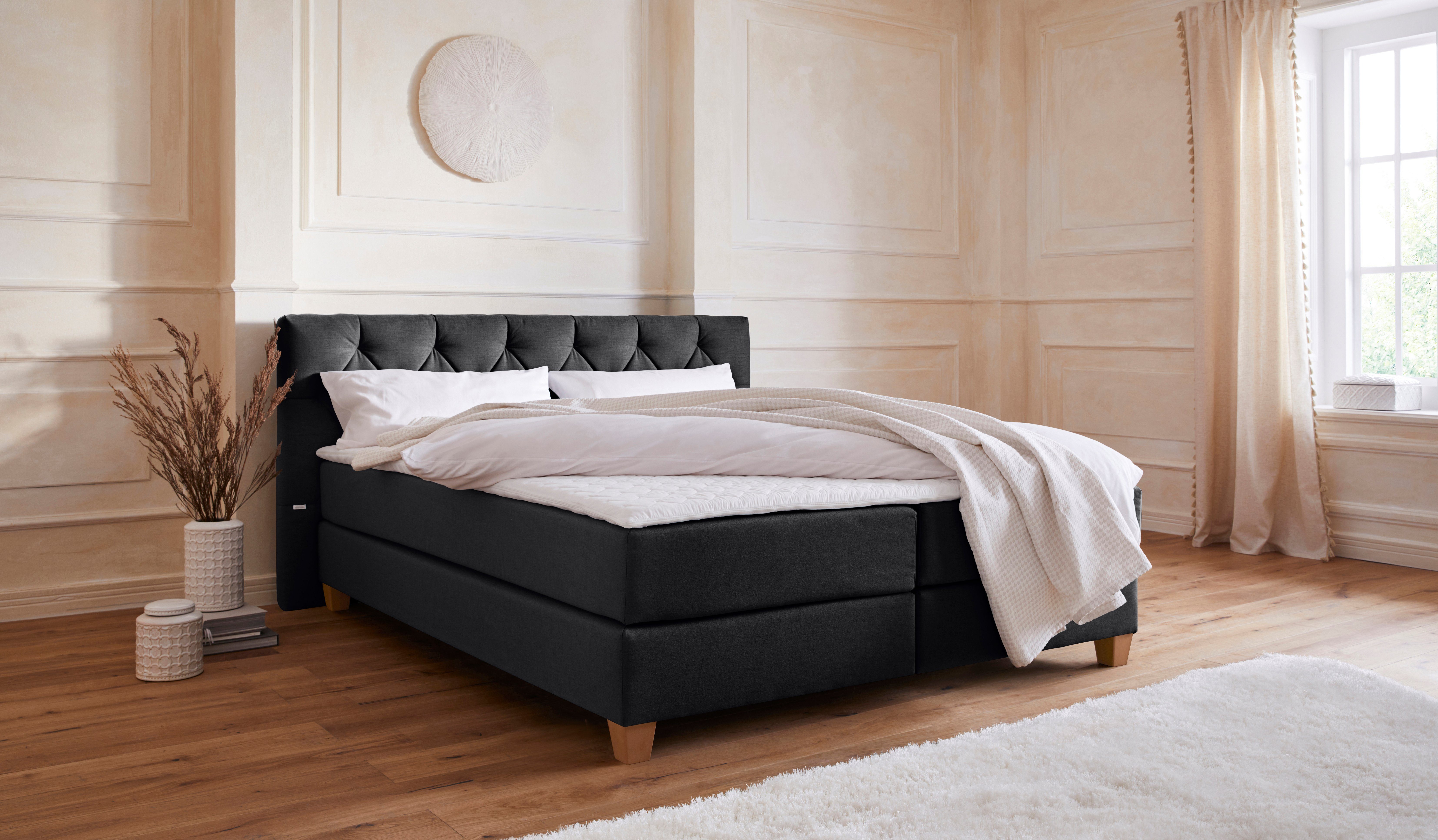 Guido Maria Kretschmer Home&Living Boxspring Harmones in 3 breedten, 3 matrassoorten, hardheid ook te combineren met 1 matras in h2 en 1 matras in h3, incl. topmatras