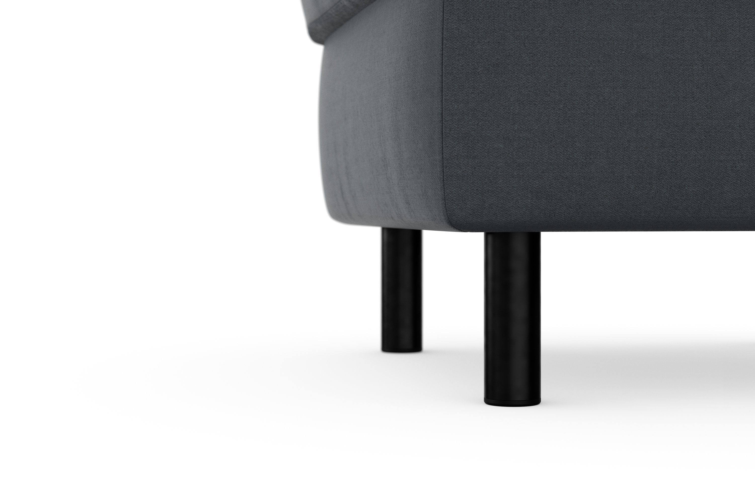 sit&more Hocker met bergruimte Sinatra Zitoppervlak is afneembaar, matzwarte metalen poten