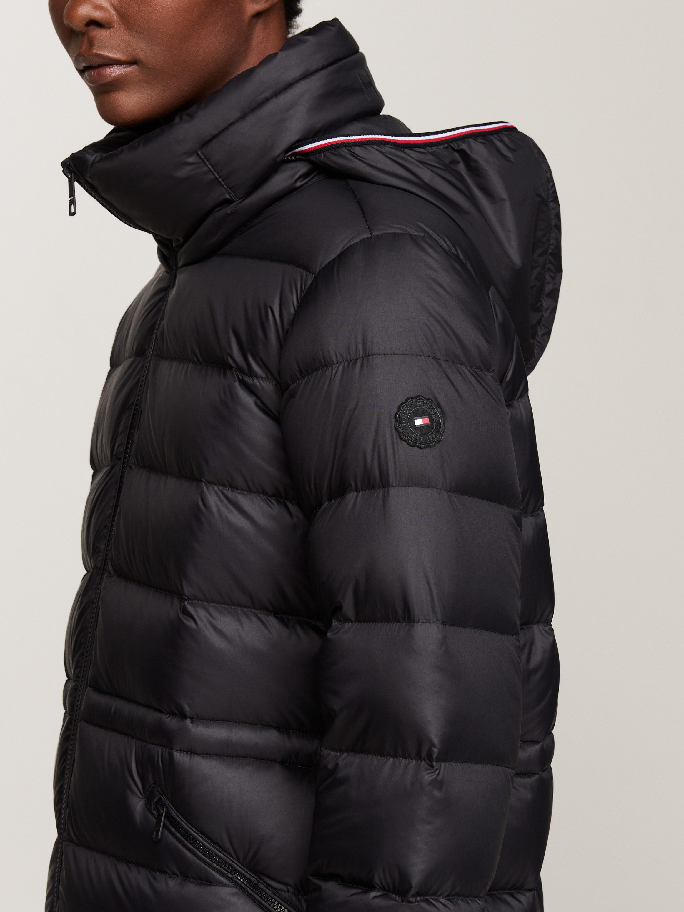 Tommy Hilfiger Gewatteerde jas MW DOWN FUNNEL NK MAXI COAT