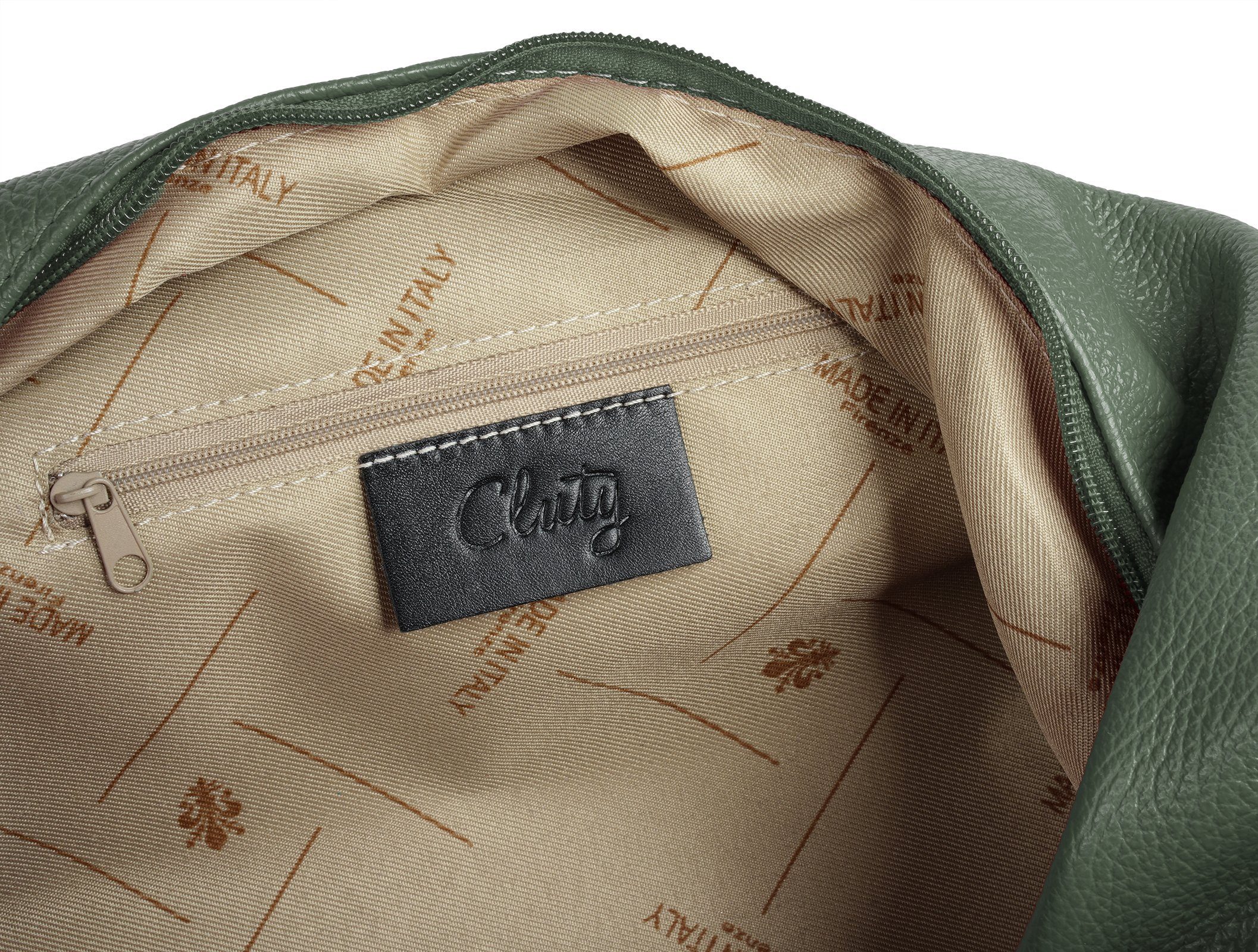 Cluty Shopper echt leer, made in italy