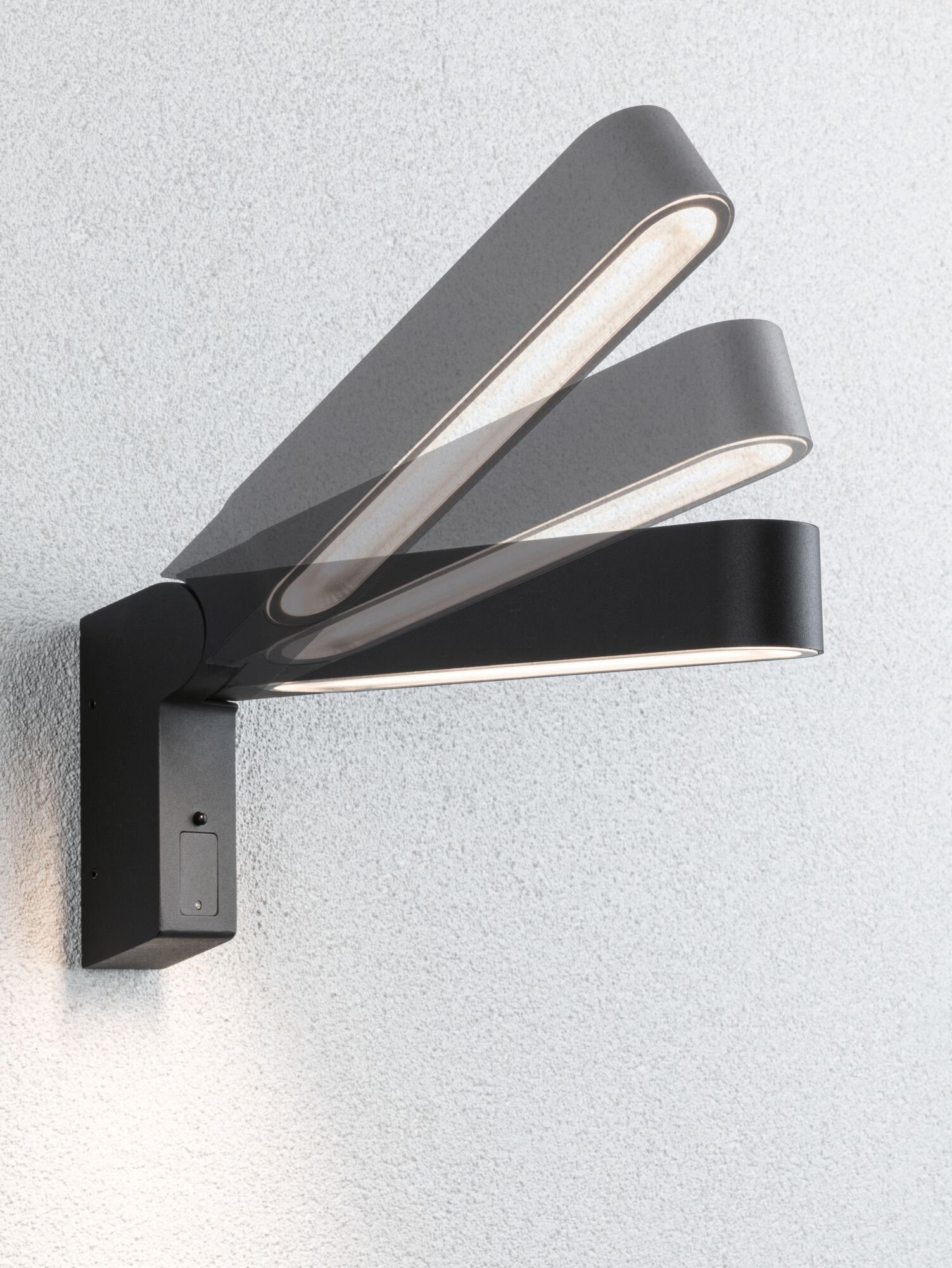 Paulmann Led-wandlamp voor buiten House Ito 47x301mm 3000K 6W 450lm 230V 65° Antraciet Metaal Kunststof (1 stuk)