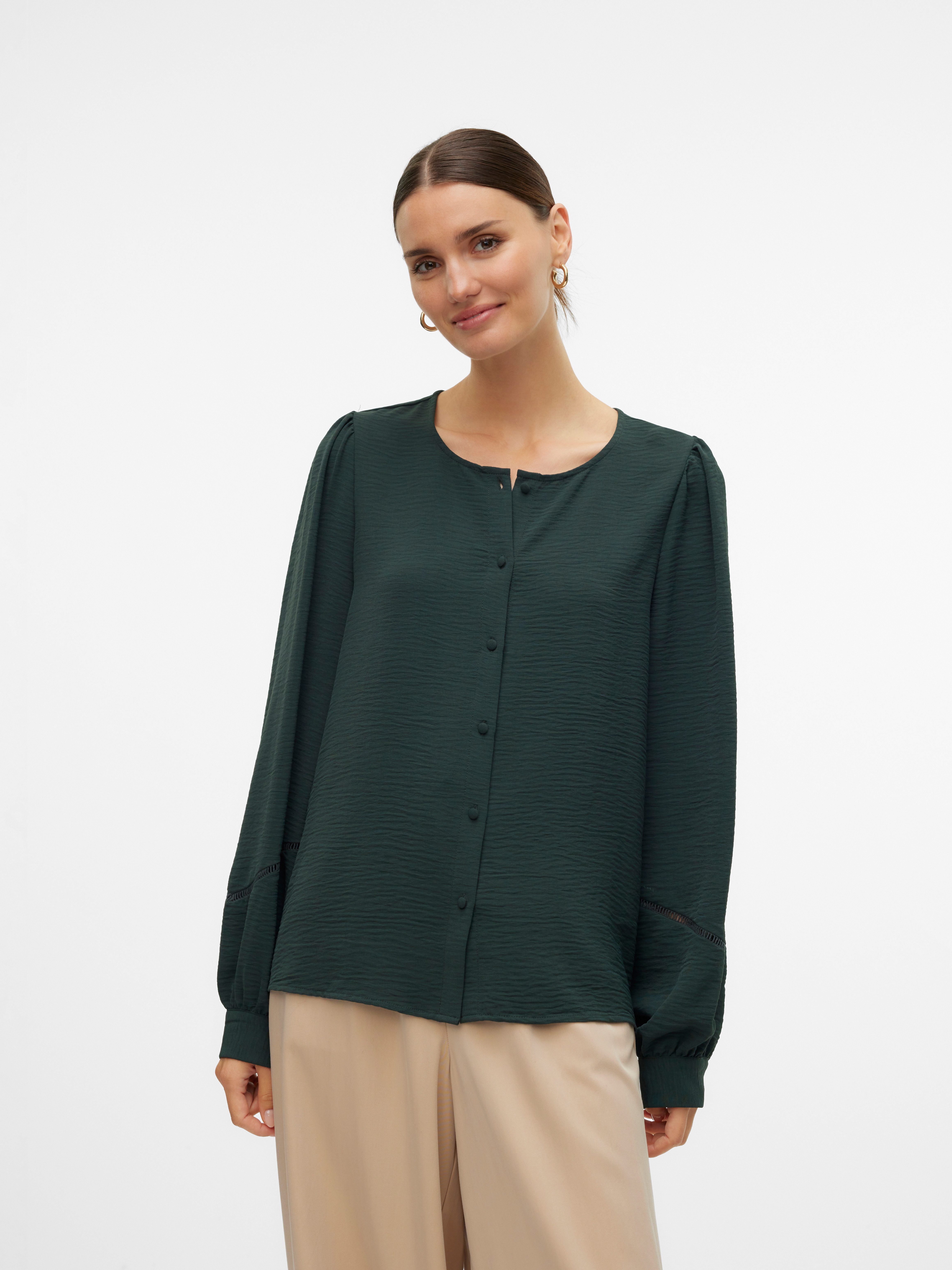 Vero Moda Blouse met lange mouwen VMALVA L/S TAPE SHIRT WVN GA