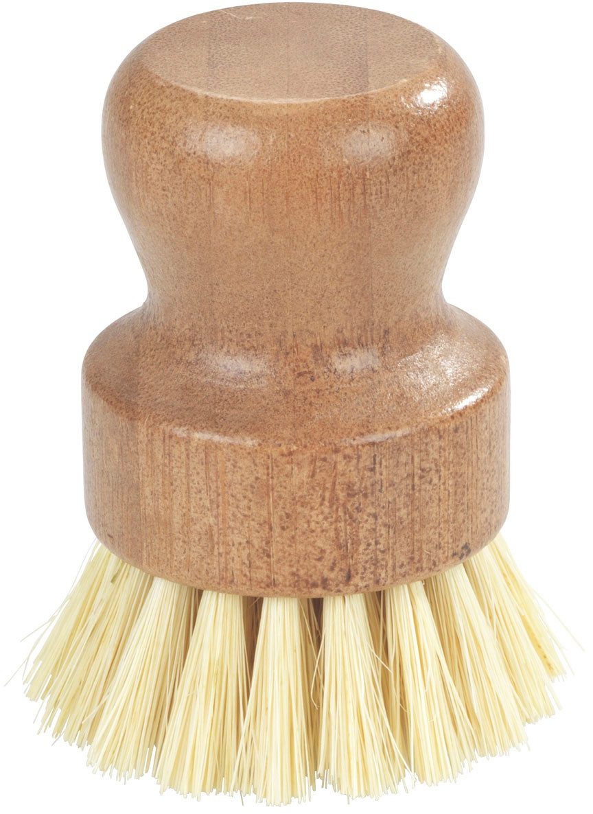 WENKO Dispenser voor afwasmiddel Afwas-set van bamboe met doseerder, utensilienhouder, spons en 2 afwasborstels (set, 5-delig)