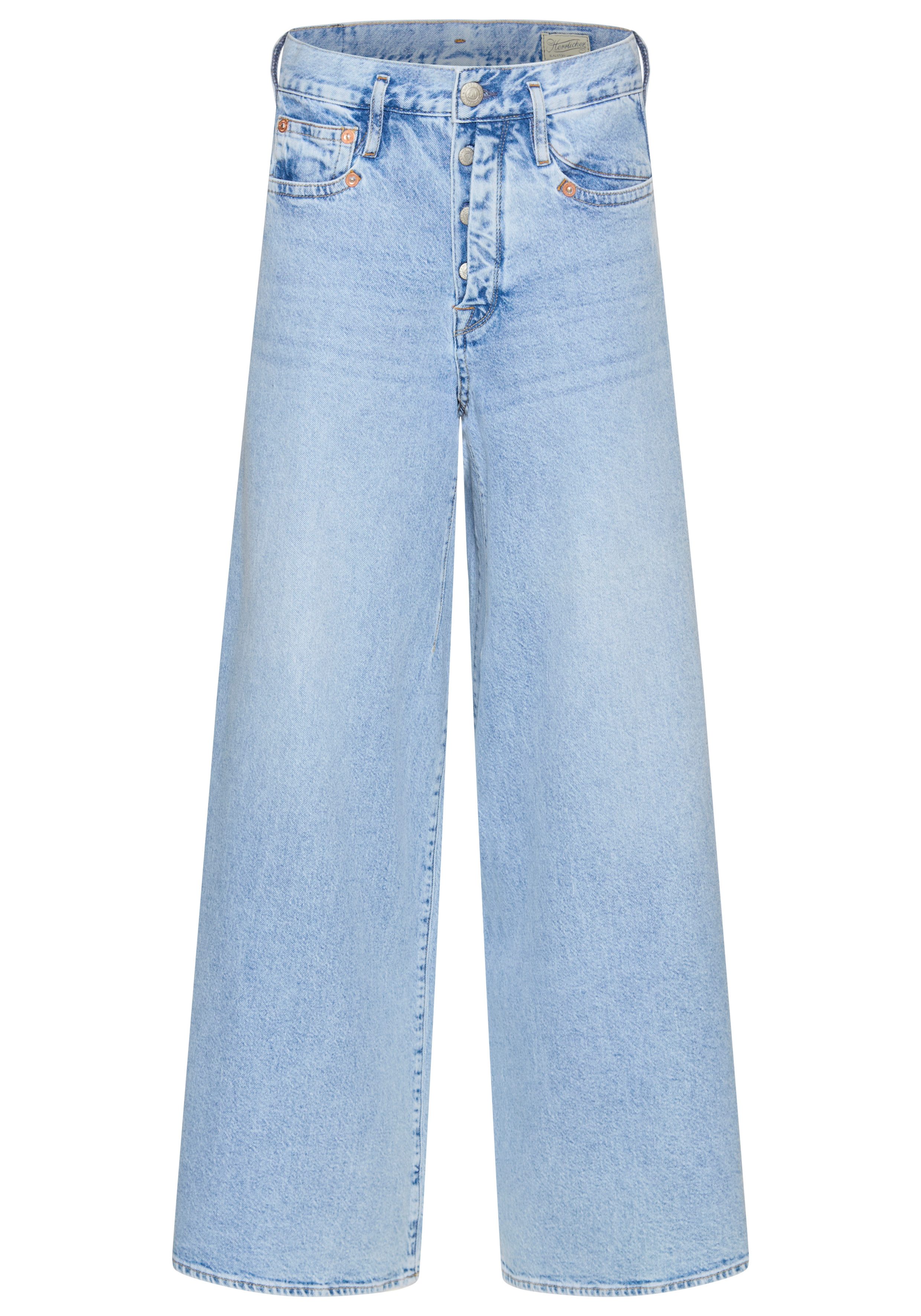 Herrlicher 5-pocket jeans Shyra Palazzo Denim met bijzonder wijd been