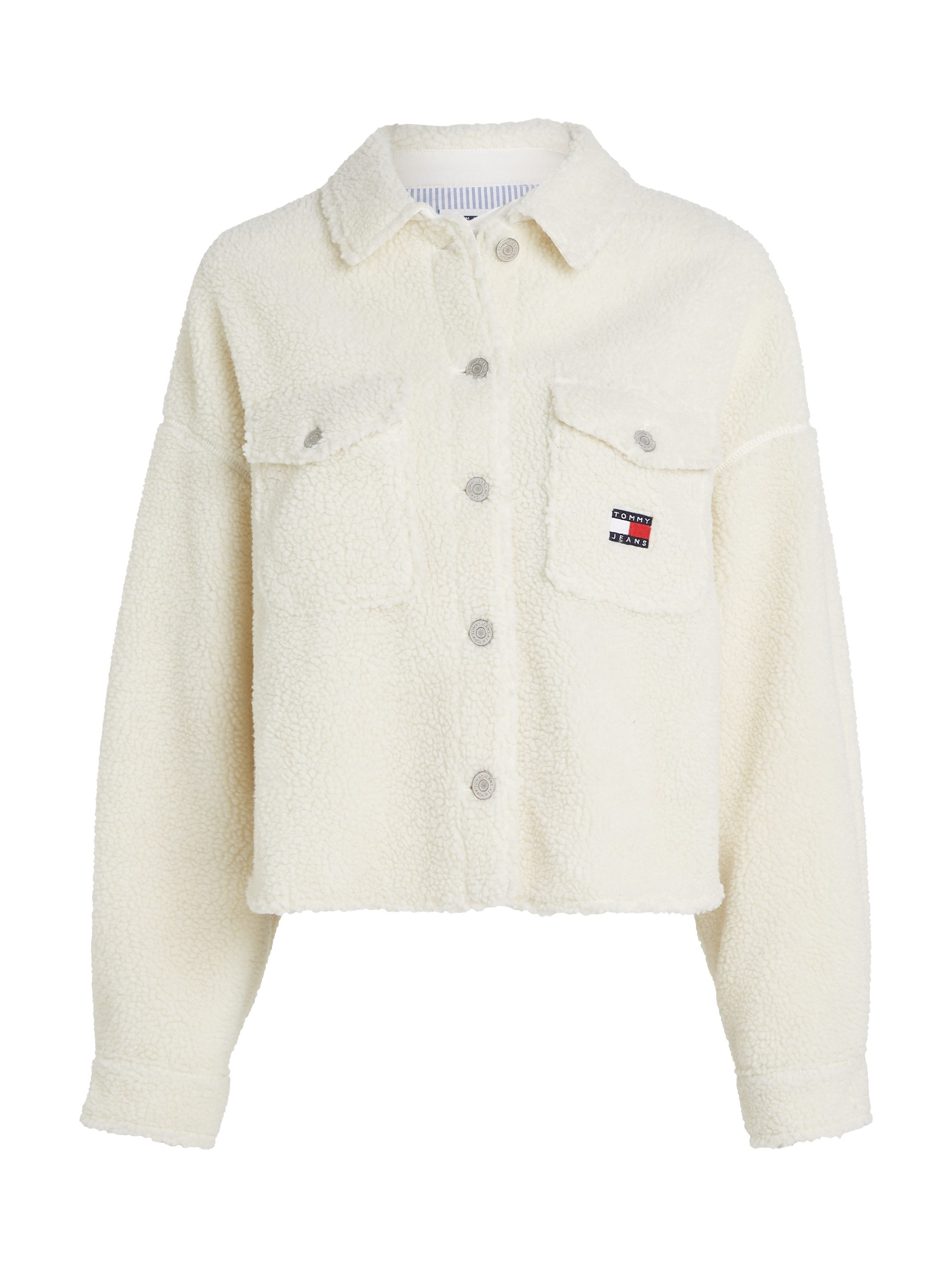 Tommy Jeans Curve Outdoorblouse TJW TEDDY BADGE OVERSHIRT EXT