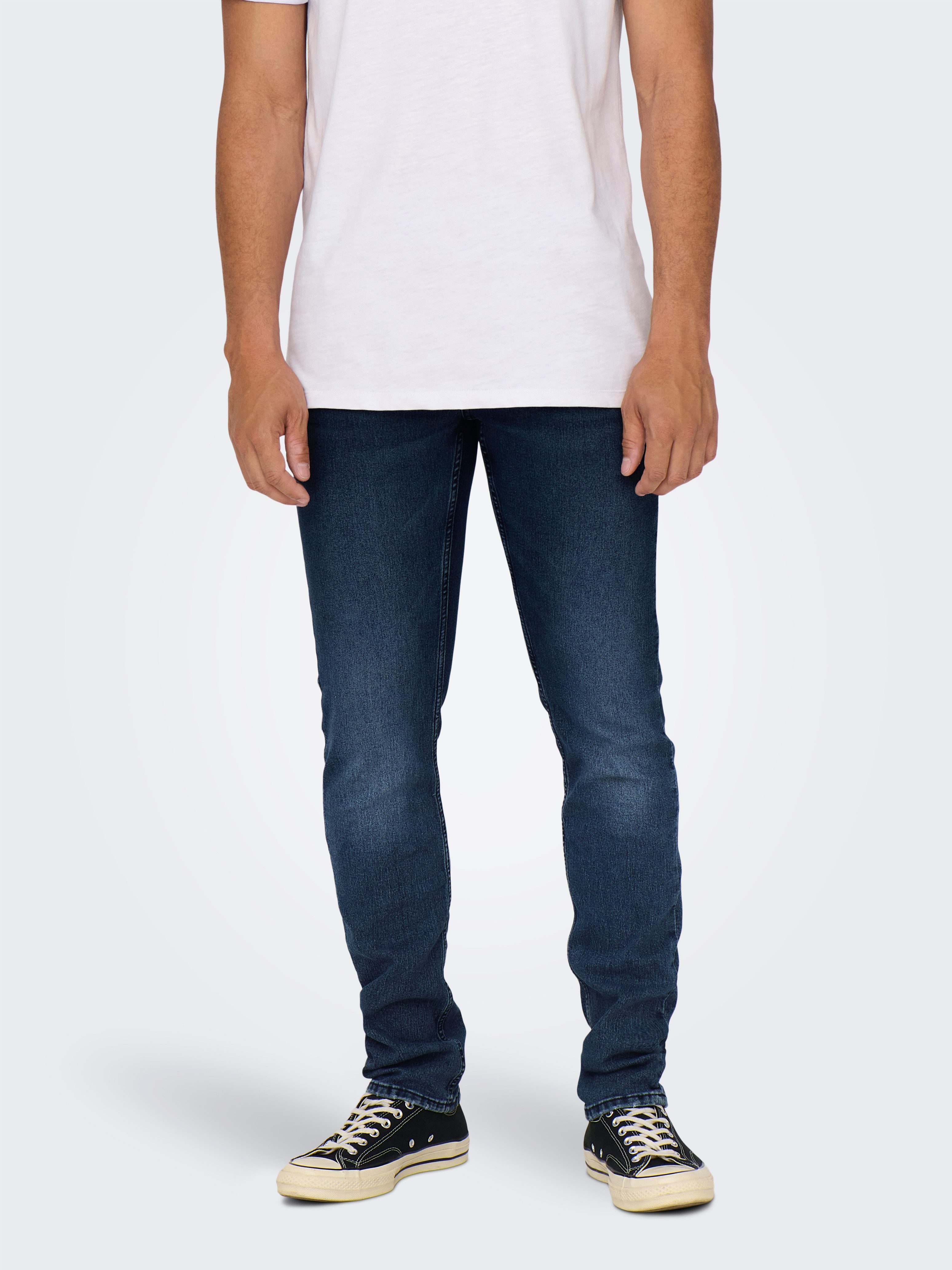 ONLY & SONS Regular fit jeans ONSWEFT REG 7900 EY BOX JEANS CE heren heren spijkerbroek maat 30 blauw