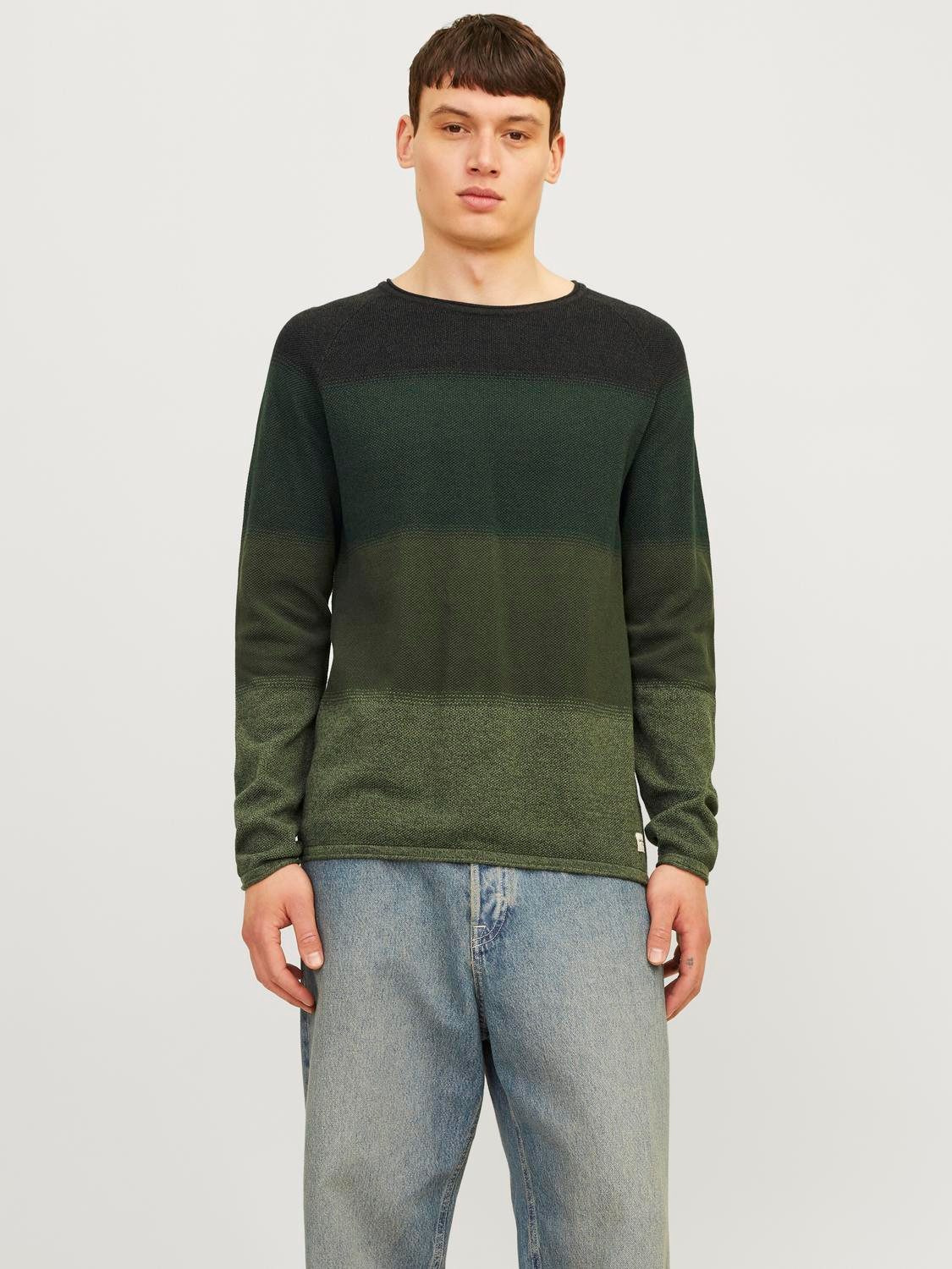 Jack & Jones Trui met ronde hals JJEHILL KNIT CREW NECK NOOS