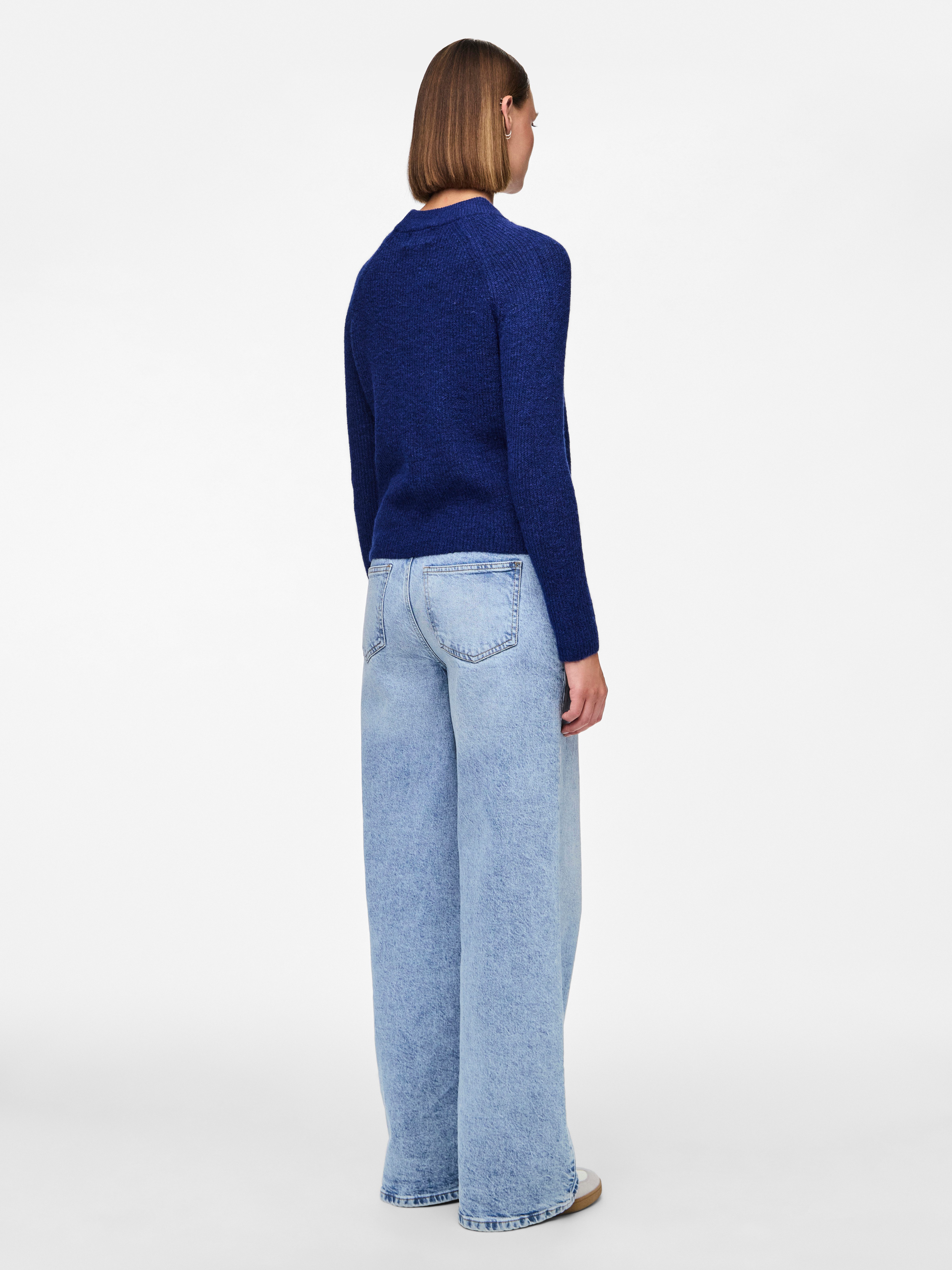 pieces Trui met ronde hals PCELLEN LS O-NECK KNIT NOOS BC