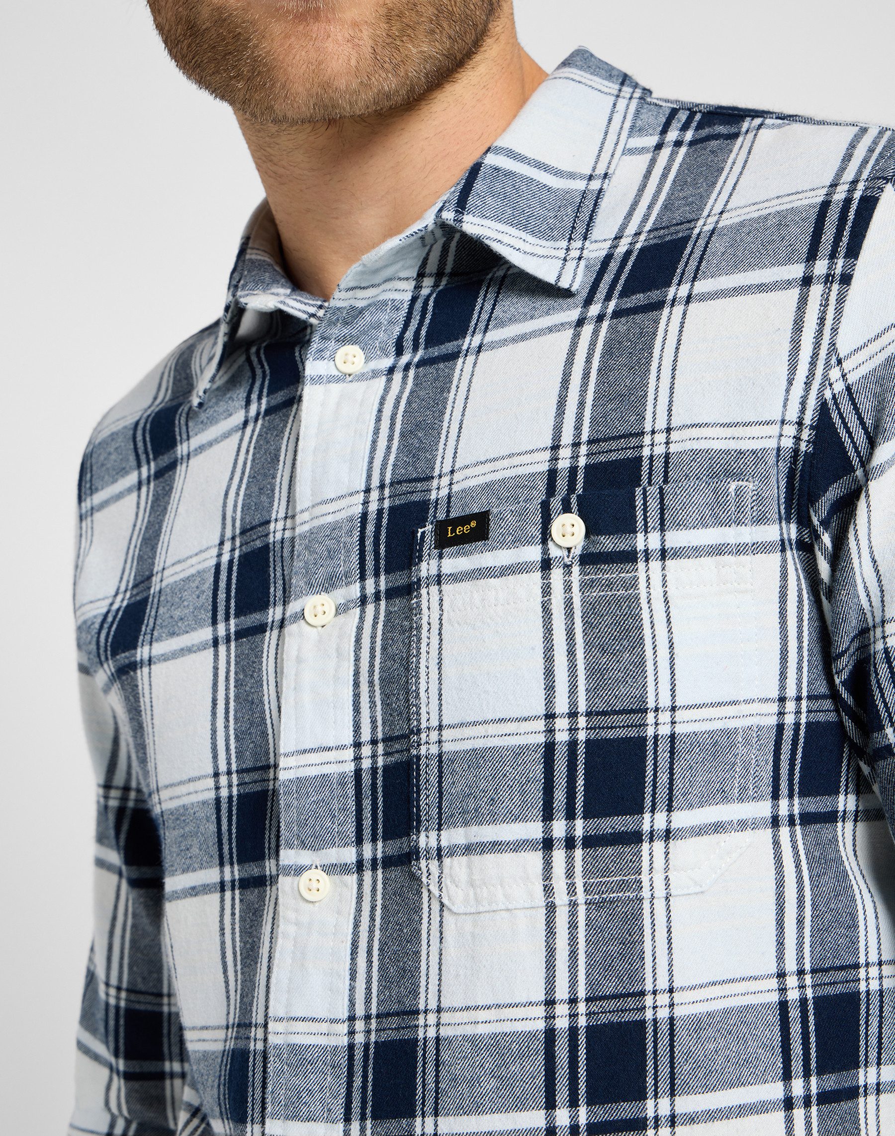 Lee® Overhemd met lange mouwen LEESURE SHIRT met geruit patroon