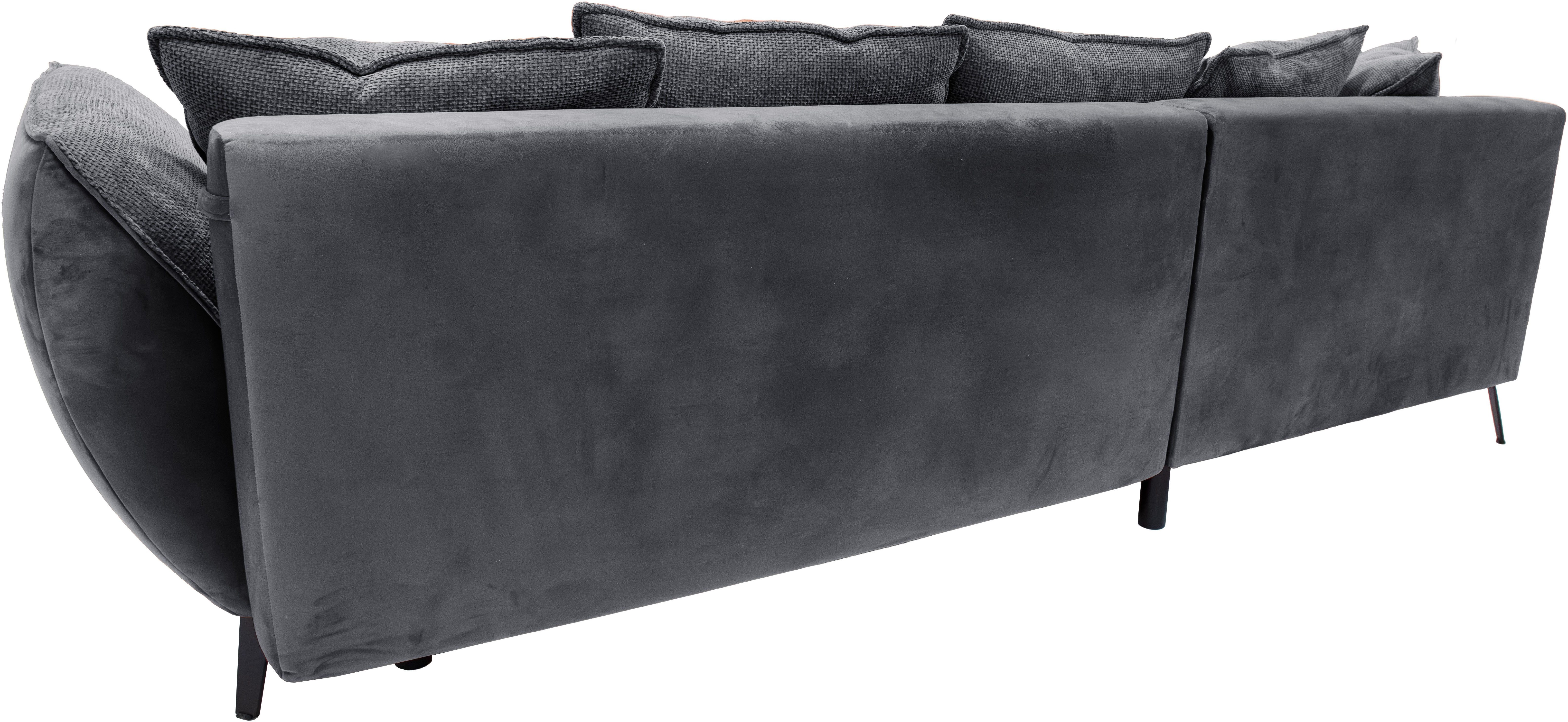 exxpo - sofa fashion Hoekbank Midway met eenvoudige Easy-Lift bedfunctie, comfortabel en modern