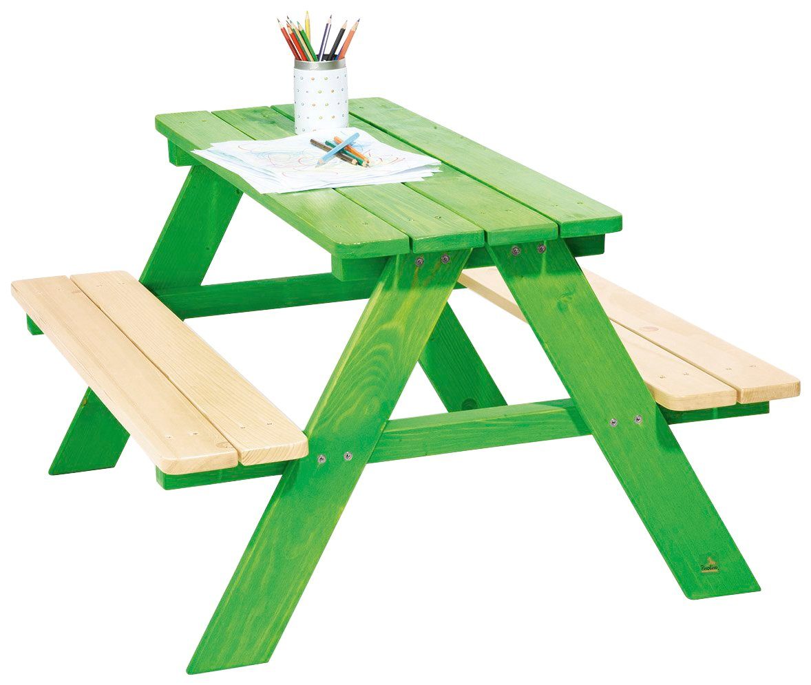 Pinolino® Kinderzithoek voor in de tuin Nicki Picknicktafel, BxHxD: 90x79x50 cm