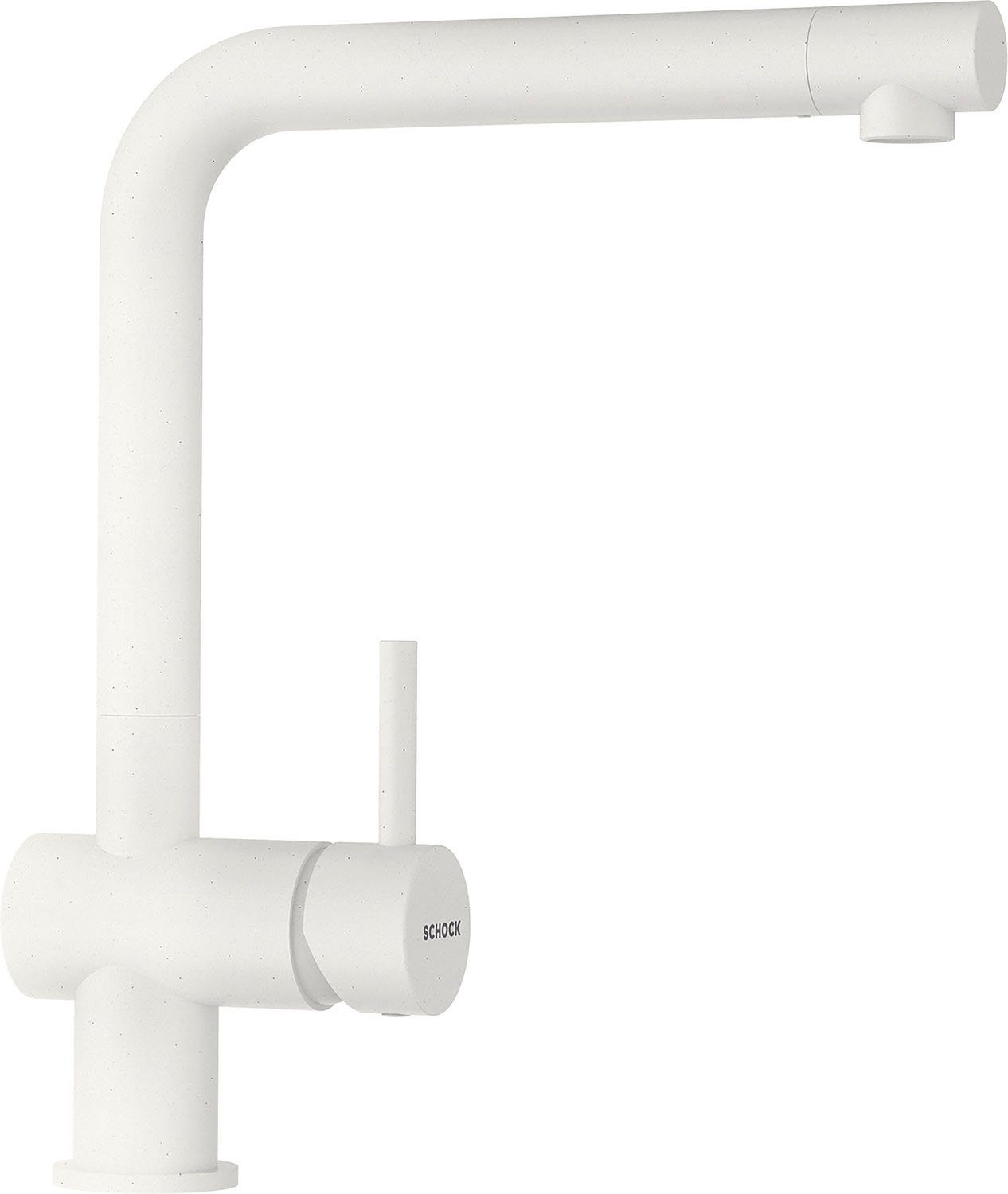 Schock Keukenkraan EPOS FA Feestuitloop, waterbesparende perlator, draaibereik 360° keukenkranen wit