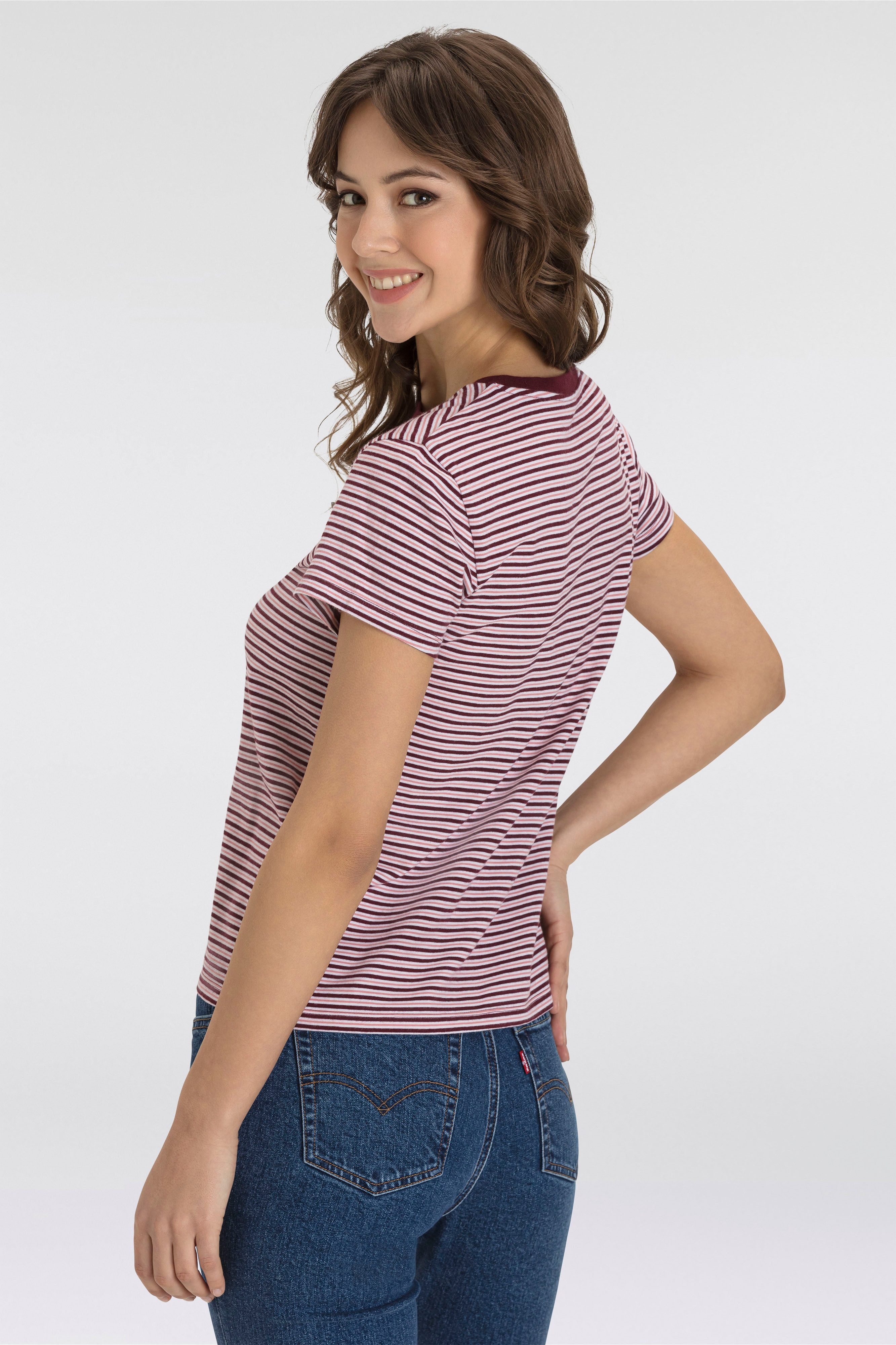 Levi's® T-shirt The Perfect Tee met klein logoborduursel