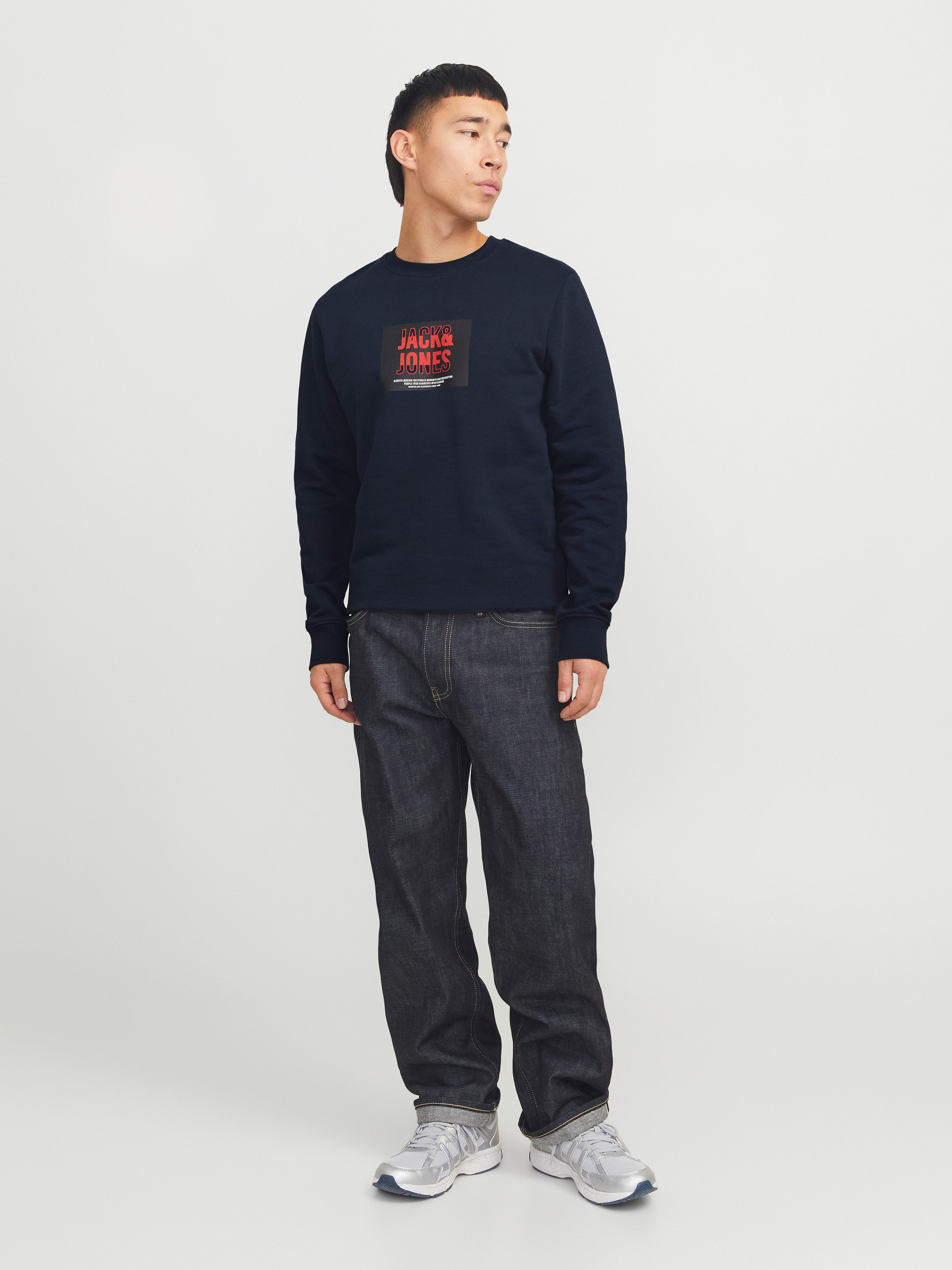 Jack & Jones Sweatshirt JJHUDSON SWEAT CREW NECK