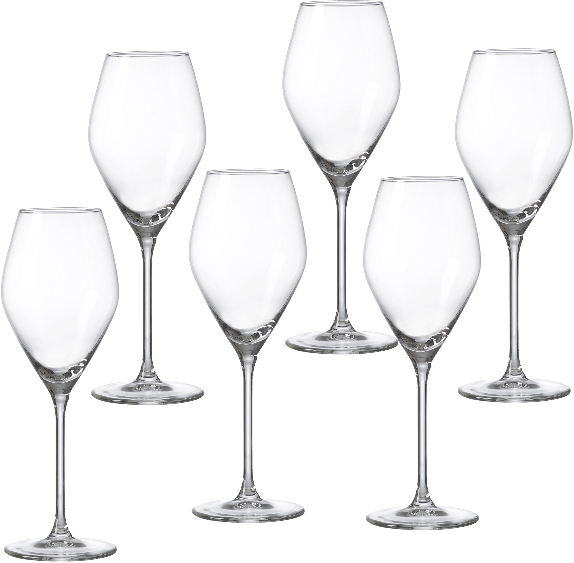 Ritzenhoff & Breker wittewijnglas Salsa robuust en helder kristal, 6-delig (set, 6-delig)