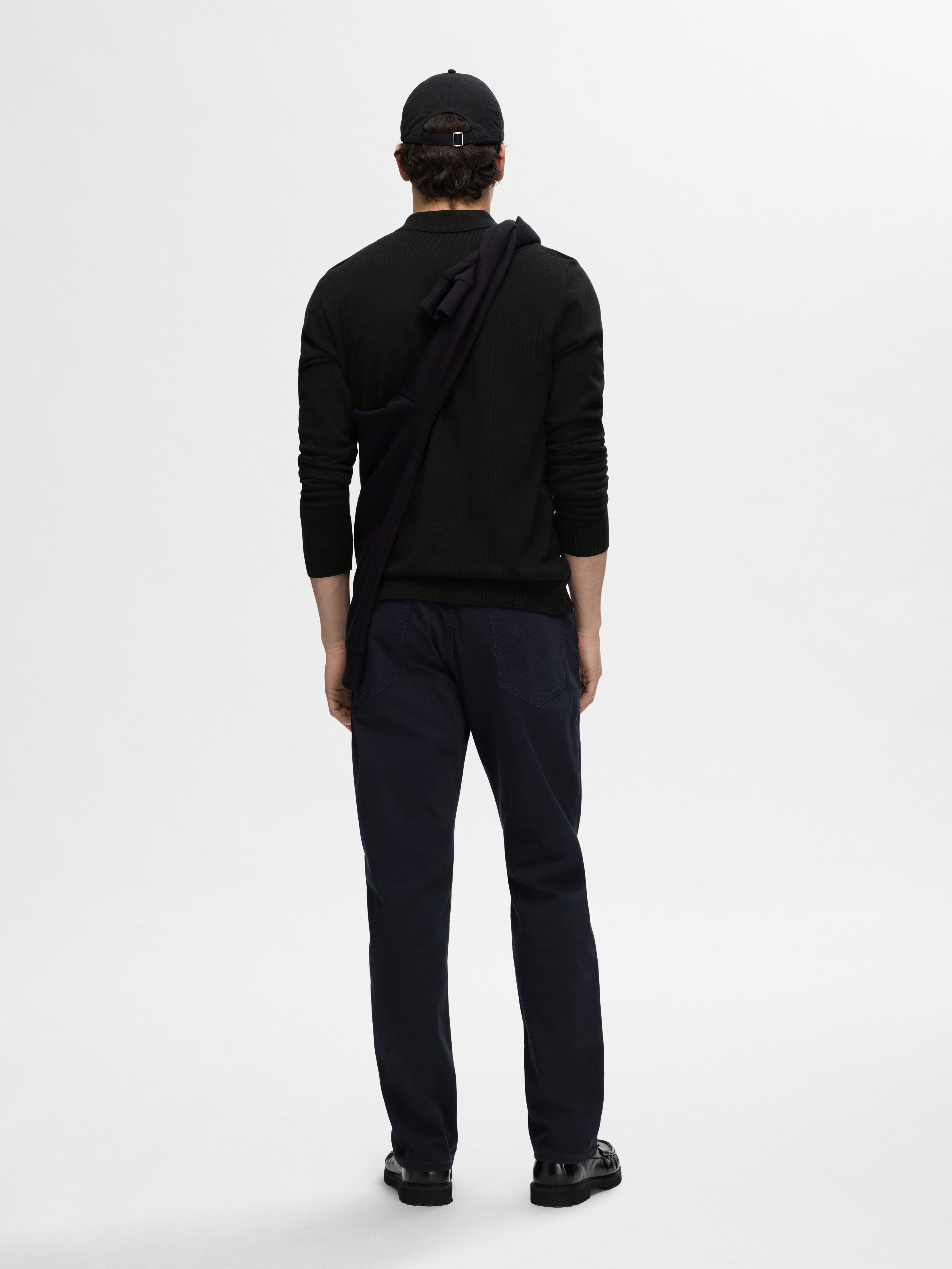SELECTED HOMME Trui met polokraag SLHBERG LS HALF ZIP POLO NOOS