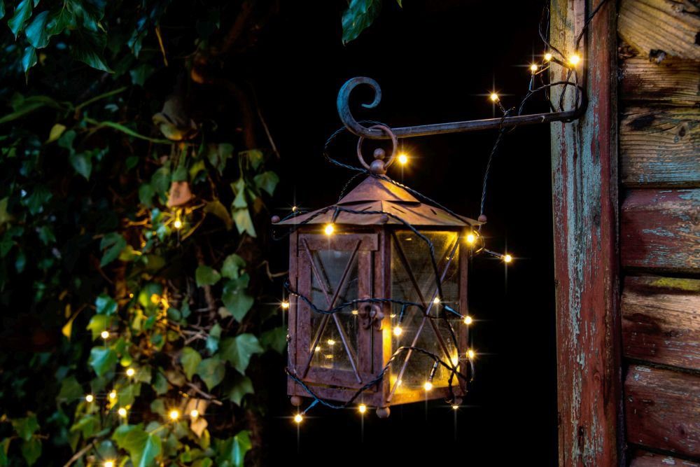 KONSTSMIDE Led-lichtsnoer Kerstversiering buiten gevroren, 80 warmwitte diodes