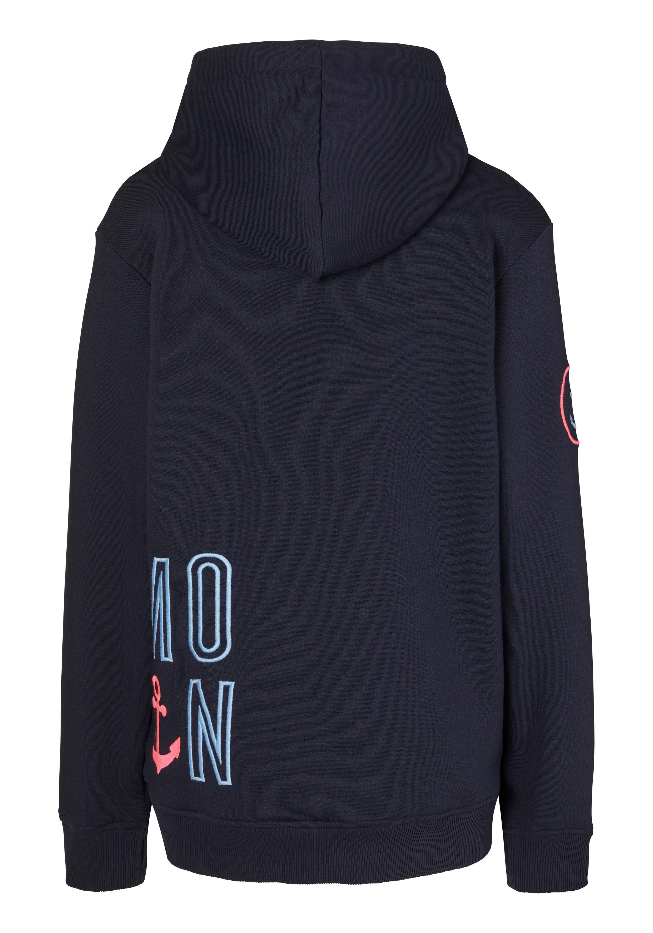 Zwillingsherz Hoodie Limited Edition met capuchon, geborduurd "moin" en ankerontwerp, exclusief bij otto