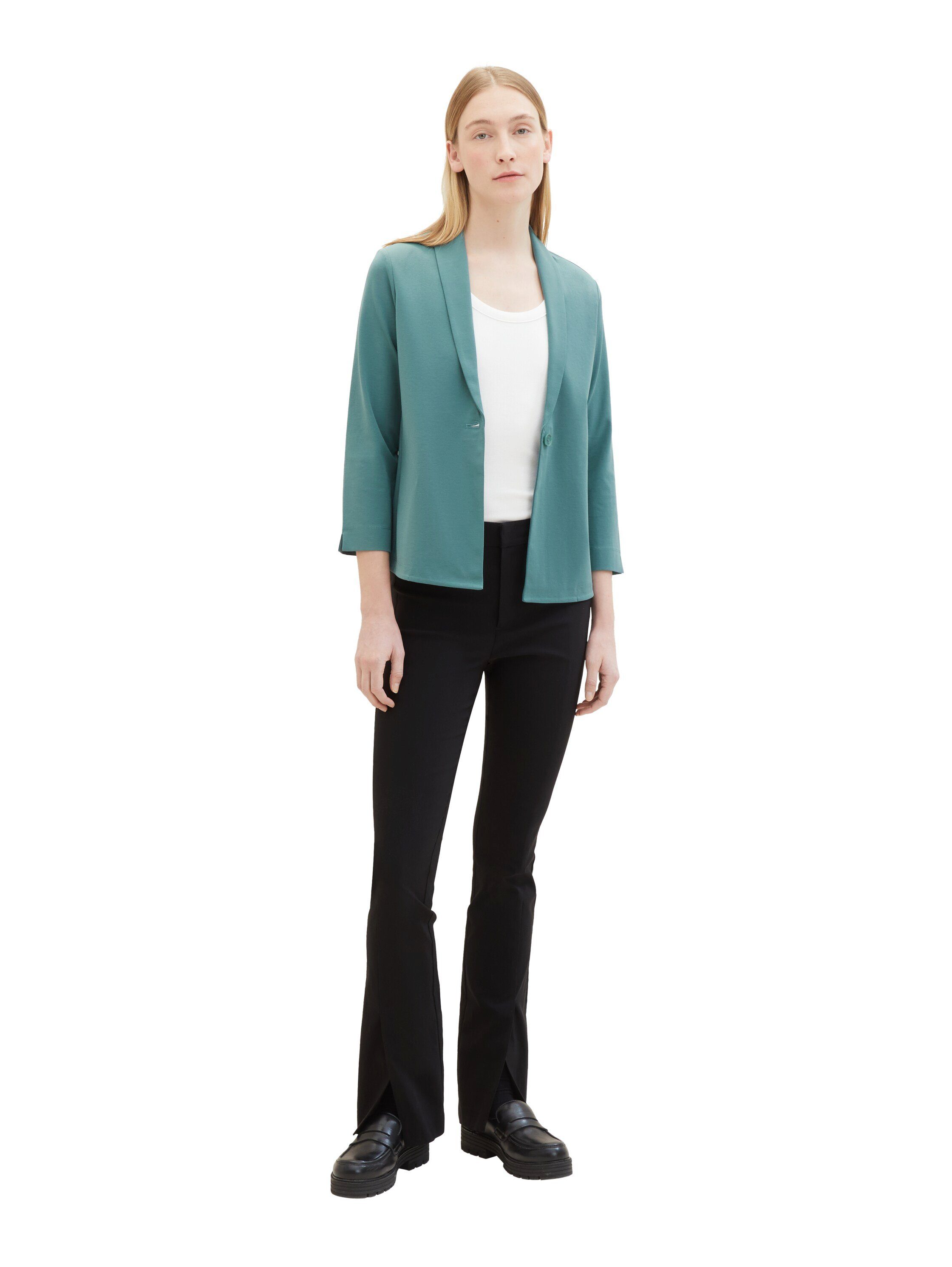Tom Tailor Korte blazer met sjaalkraag en 3/4 arm