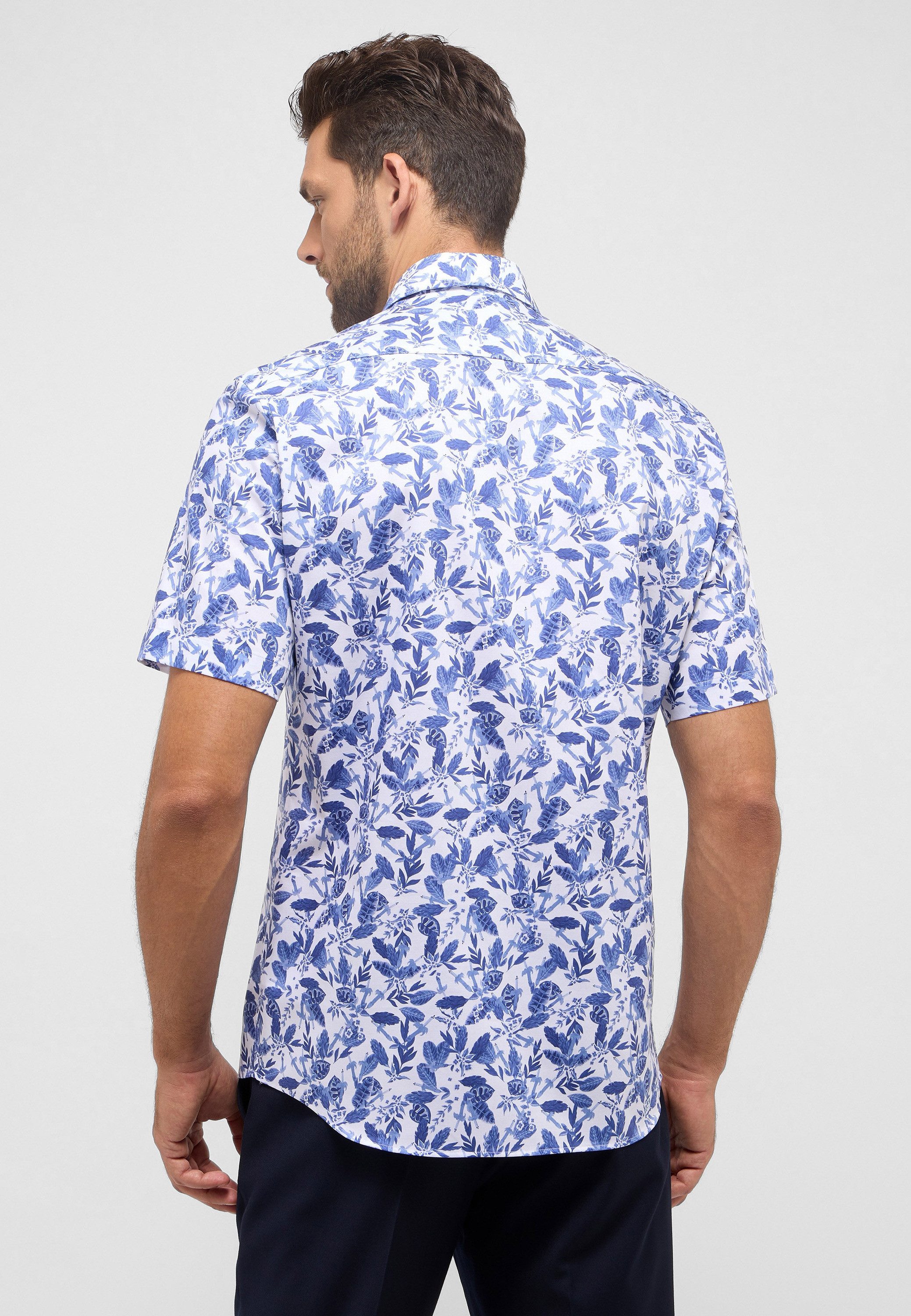 Eterna Overhemd met korte mouwen MODERN FIT NON IRON (strijkvrij)