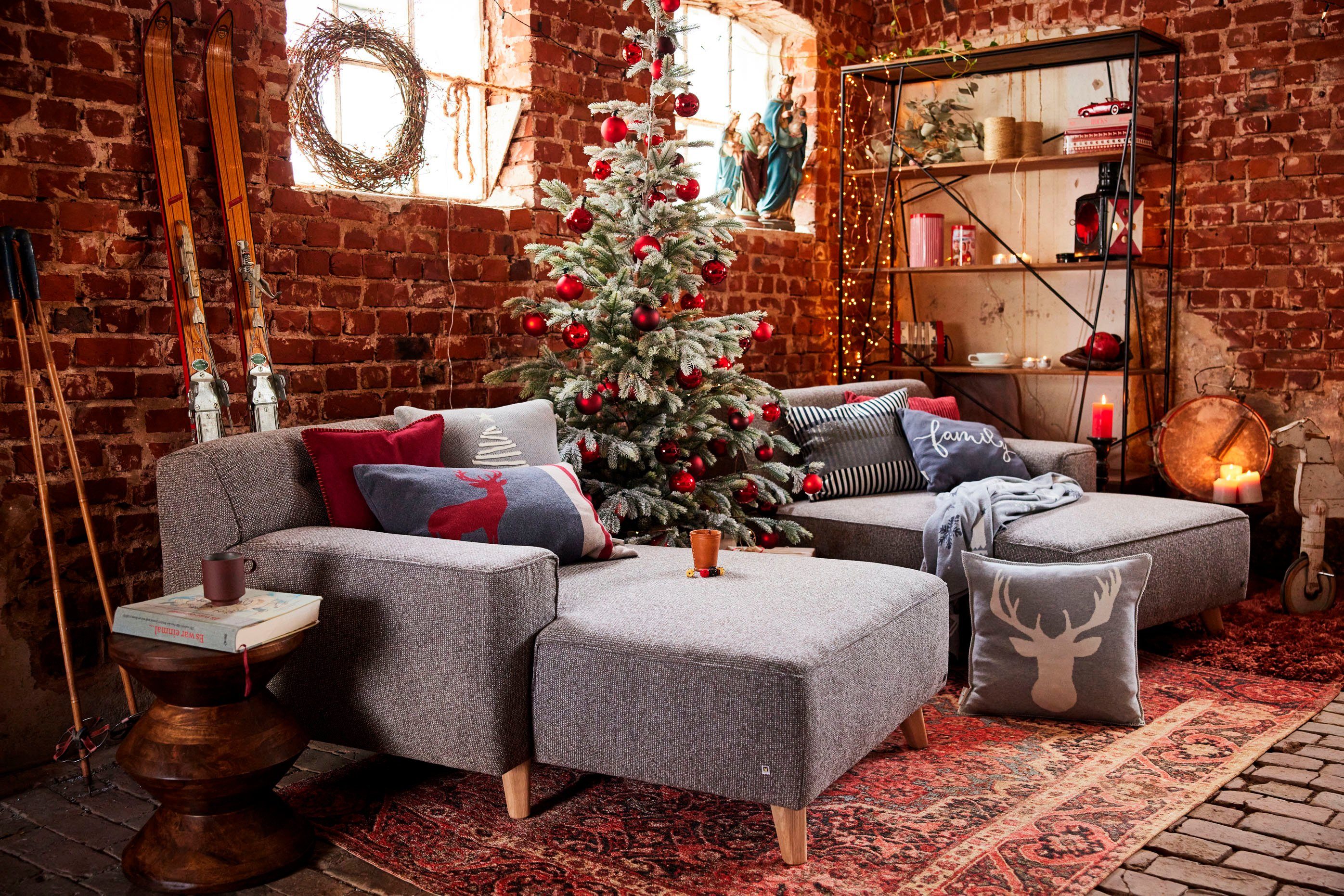 TOM TAILOR HOME Deken Scandinavian met scandinavische wintermotieven, knuffeldeken