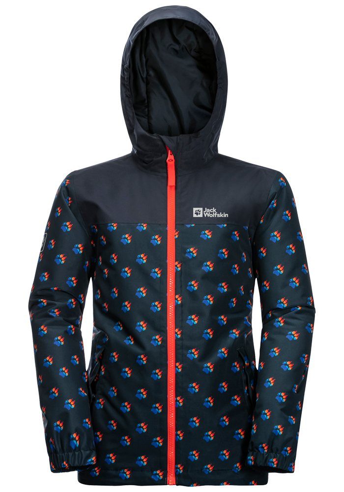 Jack Wolfskin Functioneel jack RAINBOW PAW JACKET K