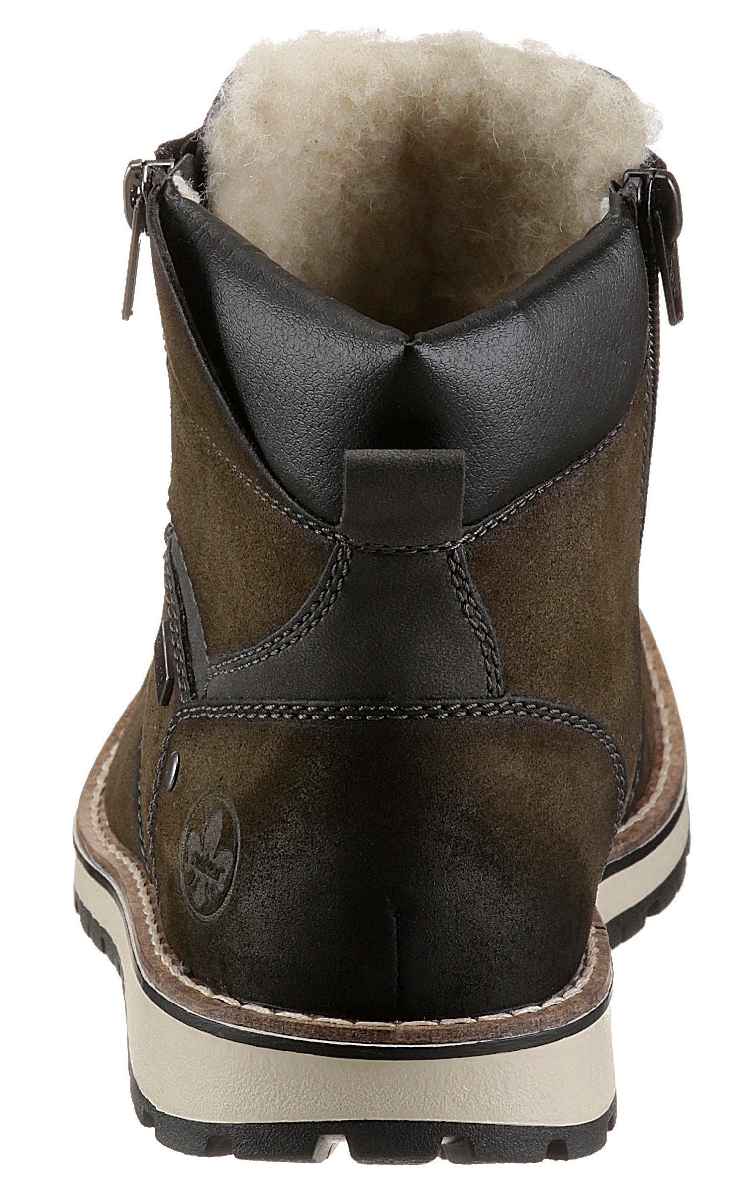 Rieker Winterlaarzen met comfortabele rieker tex-uitrusting, vrijetijdsschoen, veterschoen