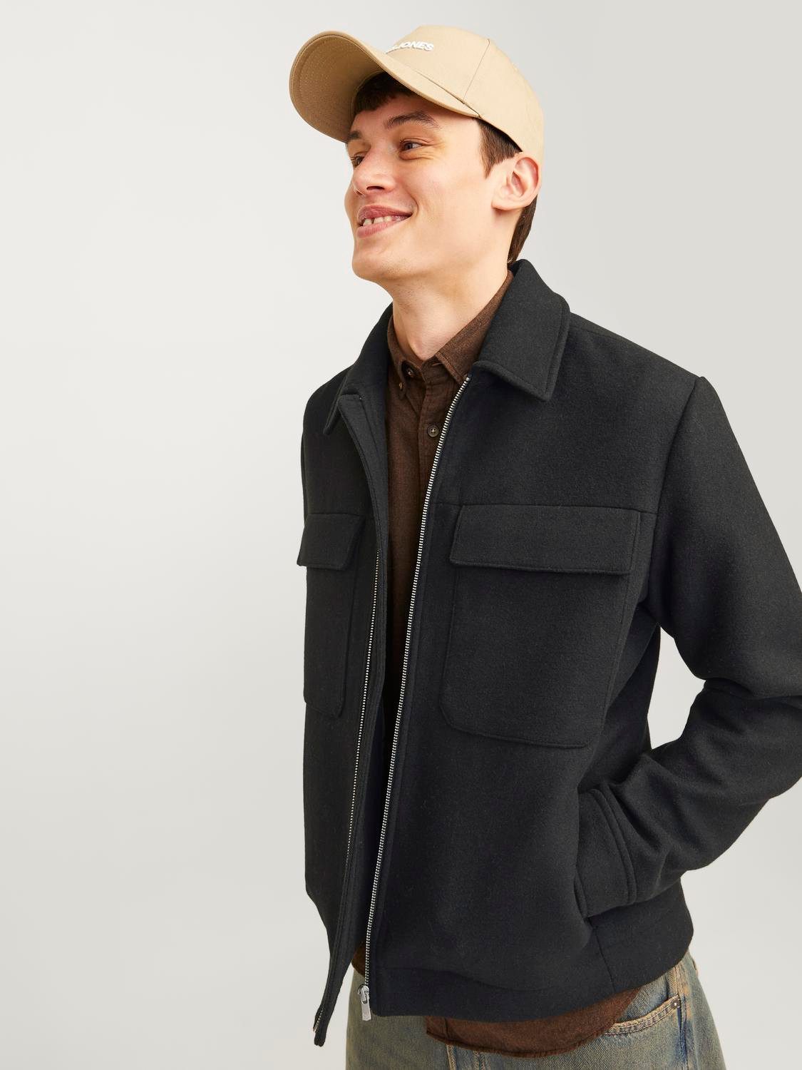 Jack & Jones Wollen jack JPRBLURUSSEL WOOL BLEND JACKET SN