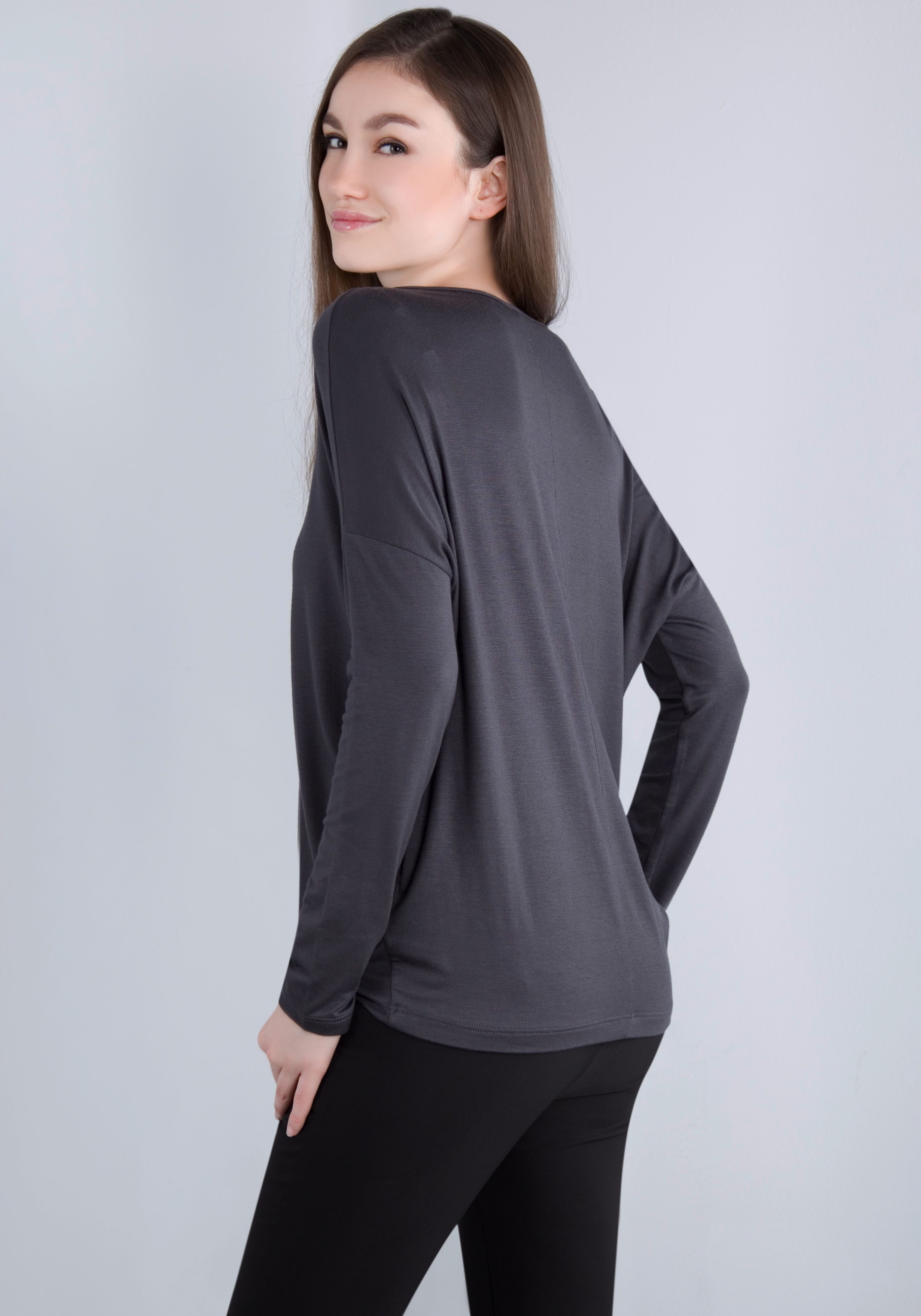IMPERIAL Shirt met lange mouwen in casual "o-shape" vorm