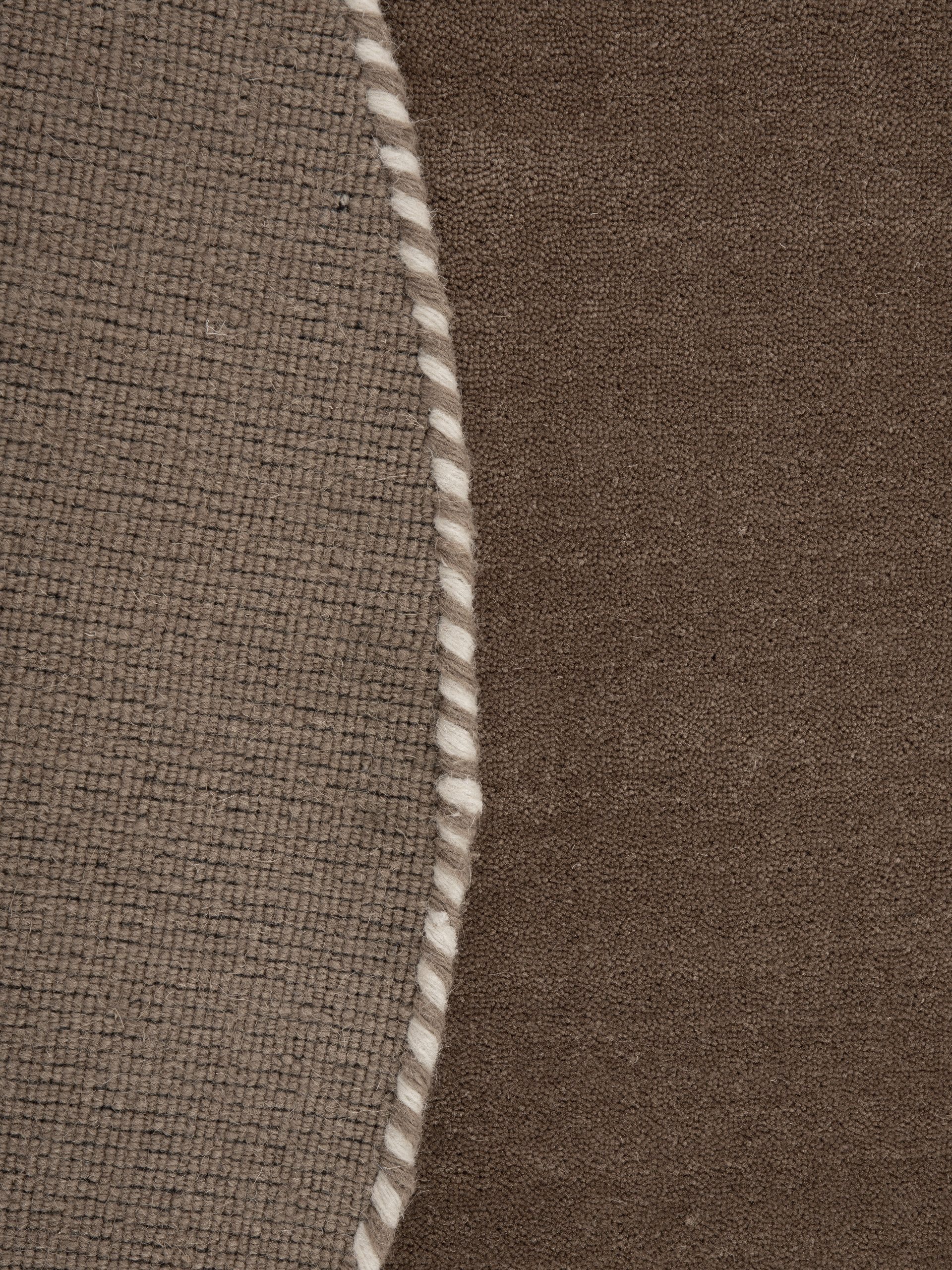 carpetfine Wollen kleed Gabbeh Lola Uni met natuurlijk plantaardig materiaal handgeweven, ook als loper