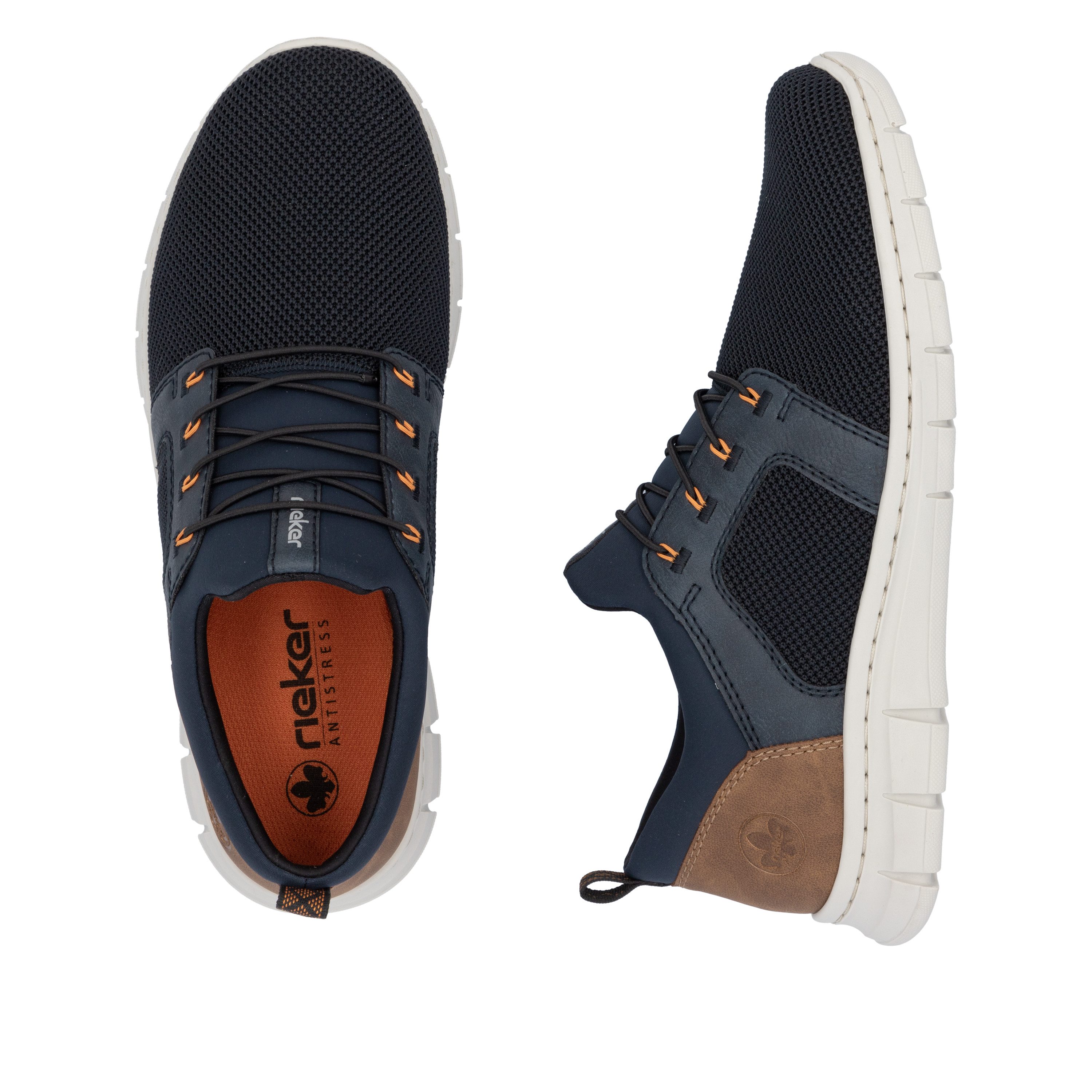 Rieker Slip-on sneakers , instapschoen, lage schoen, vrijetijdsschoen met elastiek, om in te stappen