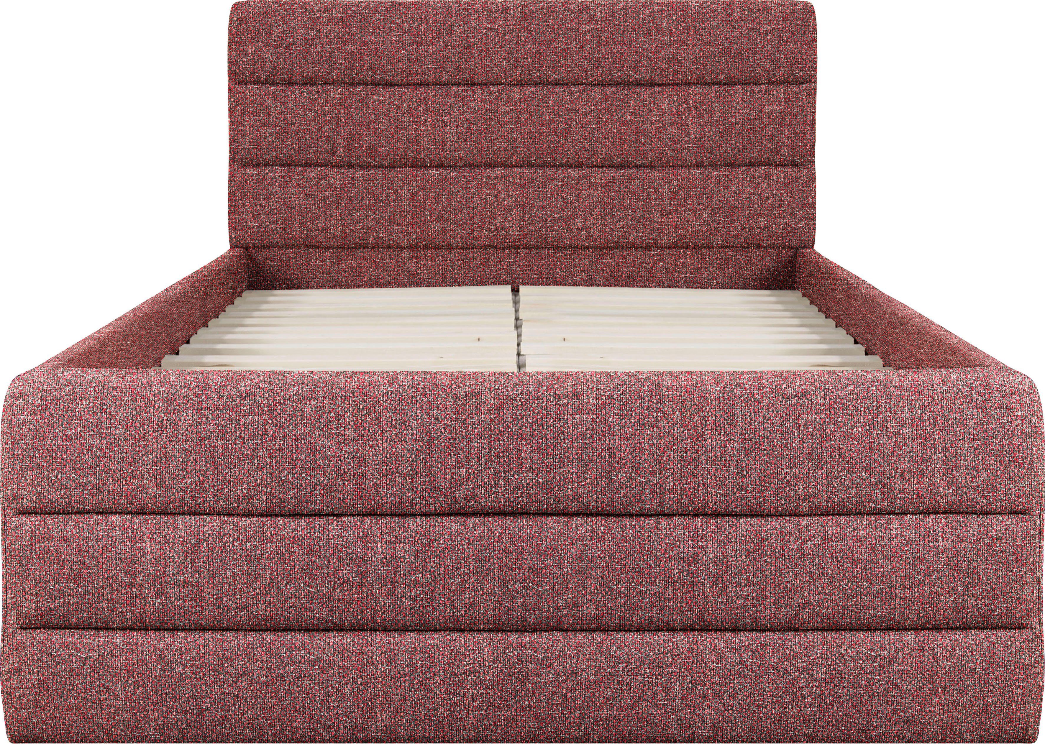 OTTO products Gestoffeerd bed Merrit Dwarsnaad in het hoofd- en voetbord, in 5 breedten, ook in 220 cm lang