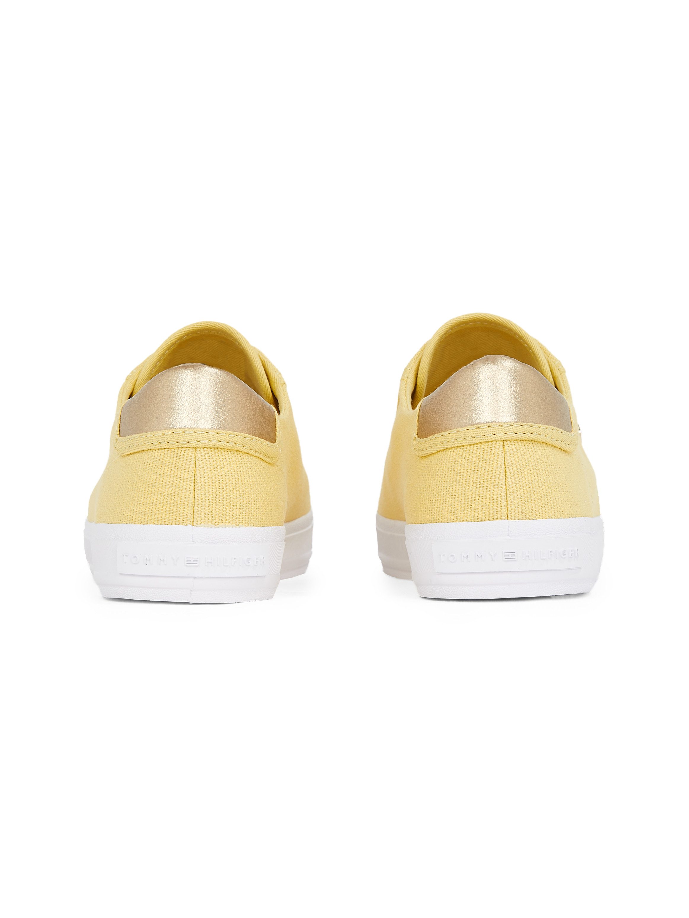 Tommy Hilfiger Plateausneakers VULC CANVAS LACE UP SNEAKER , vrijetijdsschoen, lage schoen, veterschoen, in smalle vorm