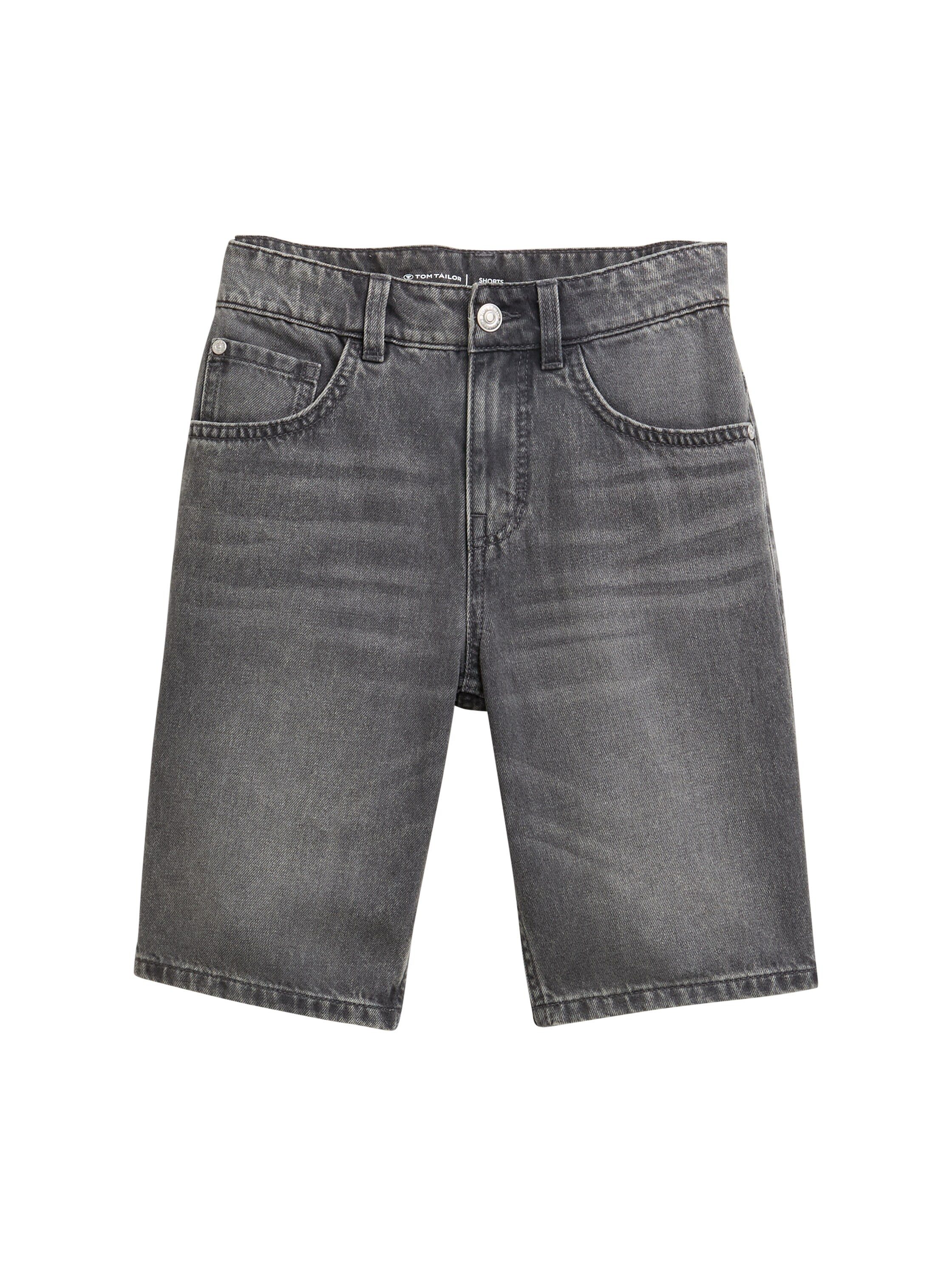 Tom Tailor Jeansshort jongens bermuda broeken maat 152 grijs